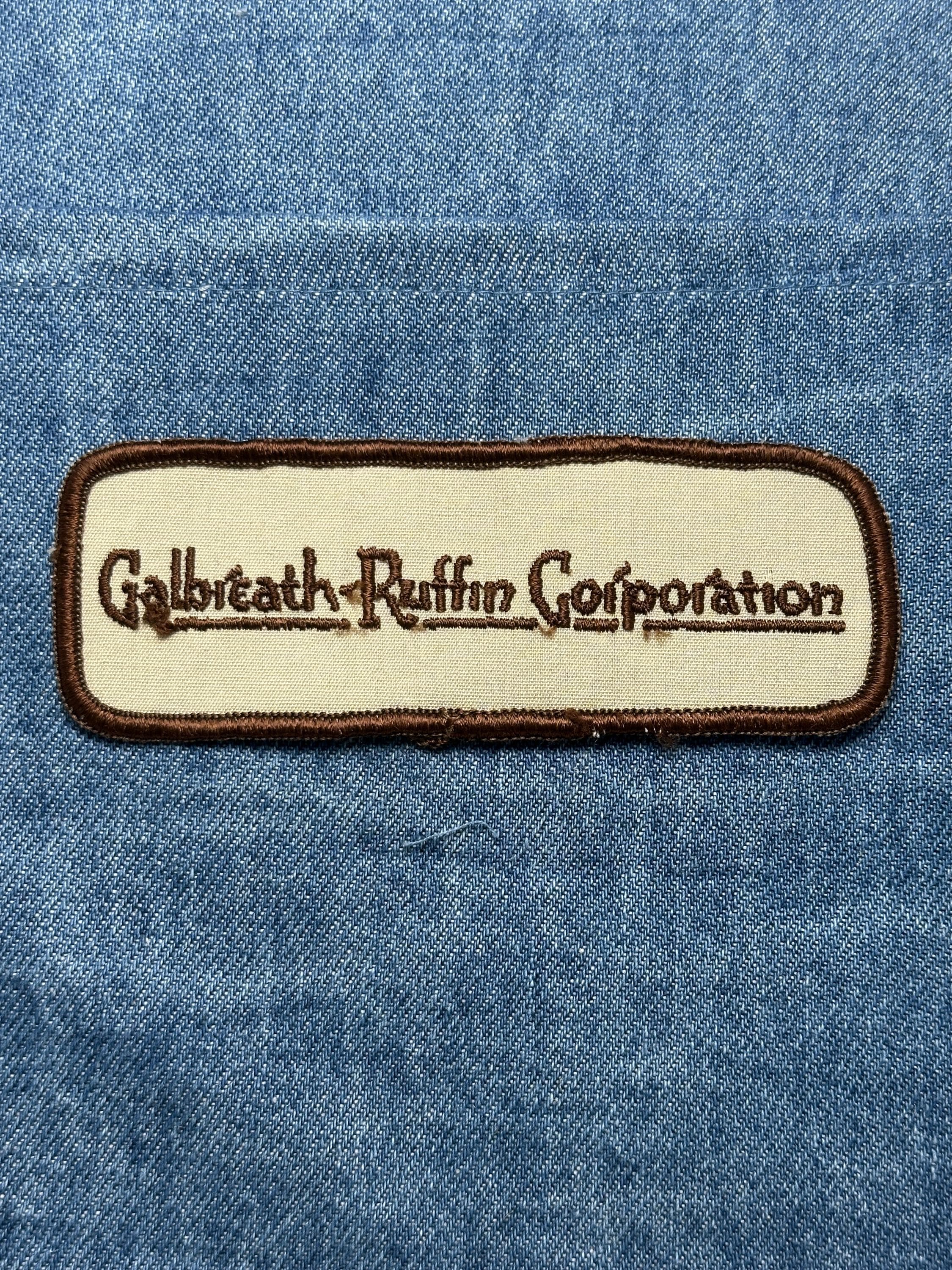 Galbreath-Ruffin Corp Collectable Patch: Sew-On Cream Brown - Vintage Workwear Accessory