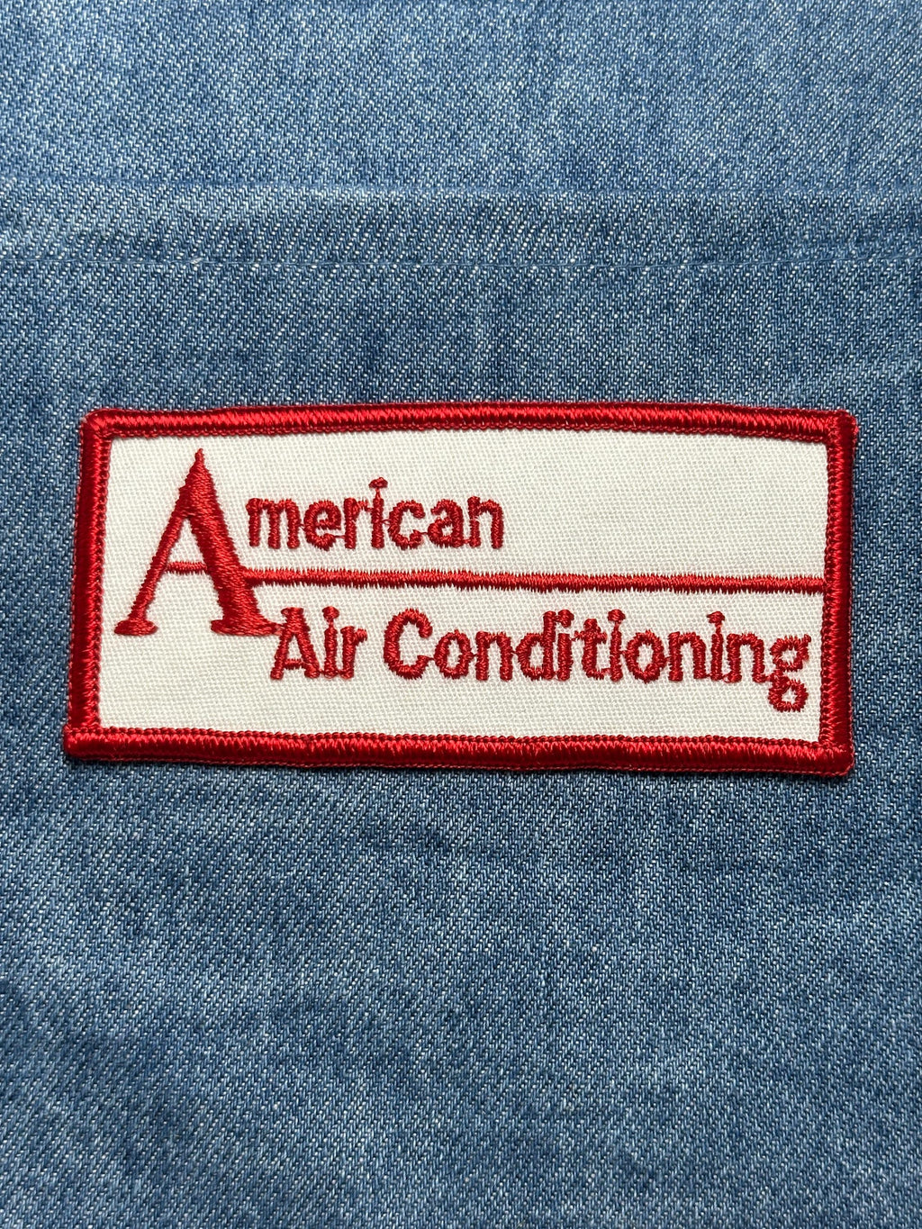 American Air Conditioning Patch: Iron-On Red/White - Workwear Accessory