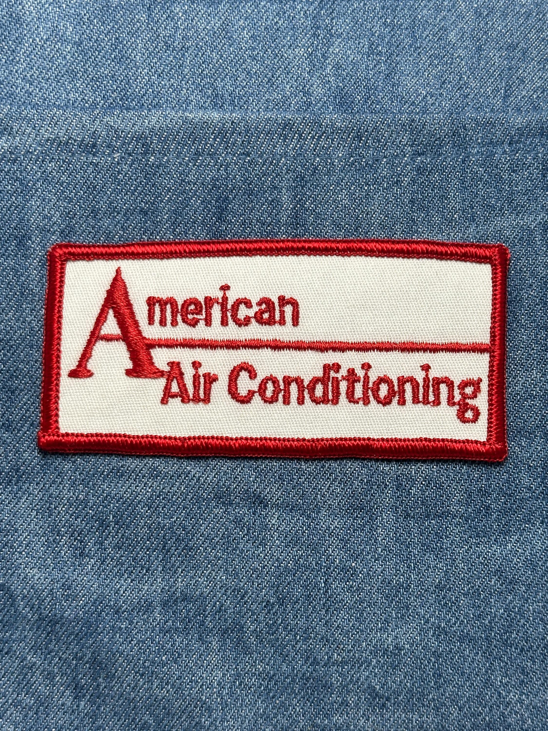American Air Conditioning Patch: Iron-On Red/White - Workwear Accessory