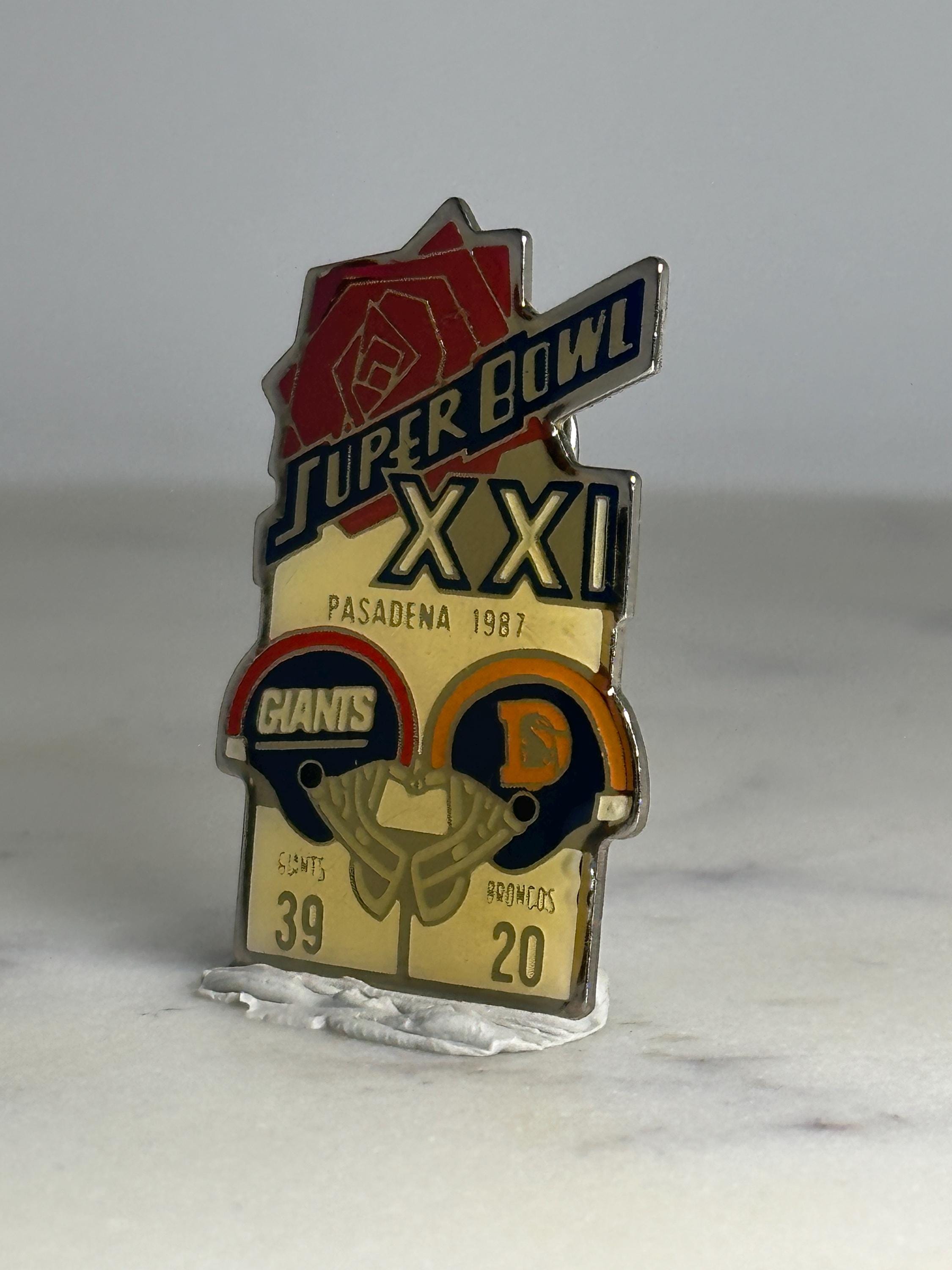 Super Bowl XXI Collector Pin: Enamel Finish - 1987 Sports Accessory