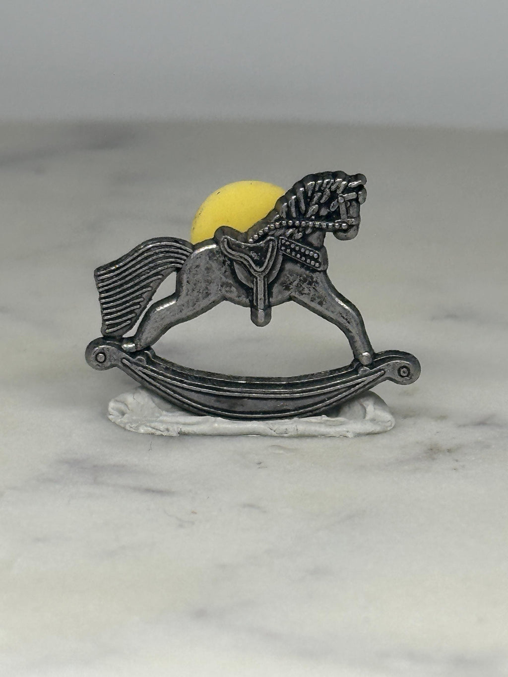 Rocking Horse Pin: Pewter Finish - Vintage Toy-Inspired Accessory