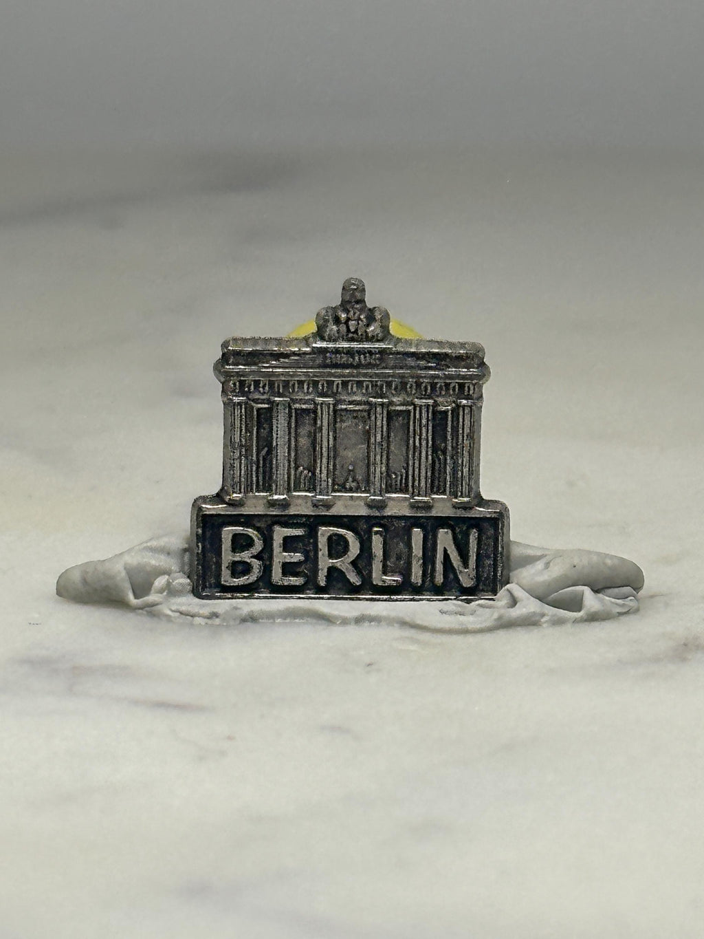 Berlin Landmark Pin: Antiqued Silver Tone - Souvenir Travel Accessory