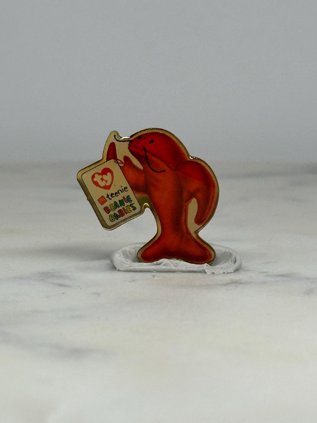 Beanie Babies Lobster Pin: Red Enamel - 90s Collectible Accessory