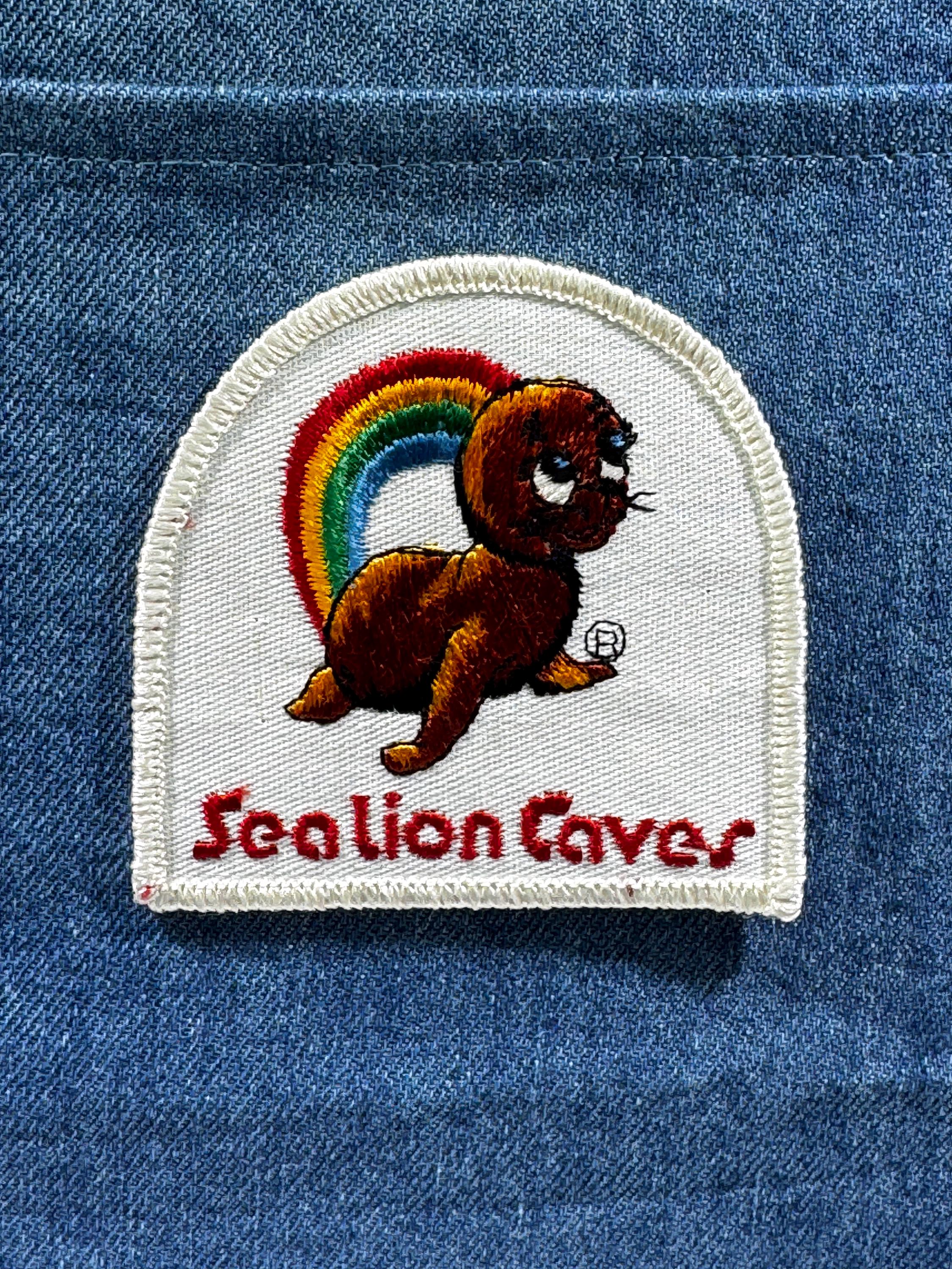 Sea Lion Caves Collectable Patch: Iron-On Rainbow Design - Vintage Souvenir Accessory