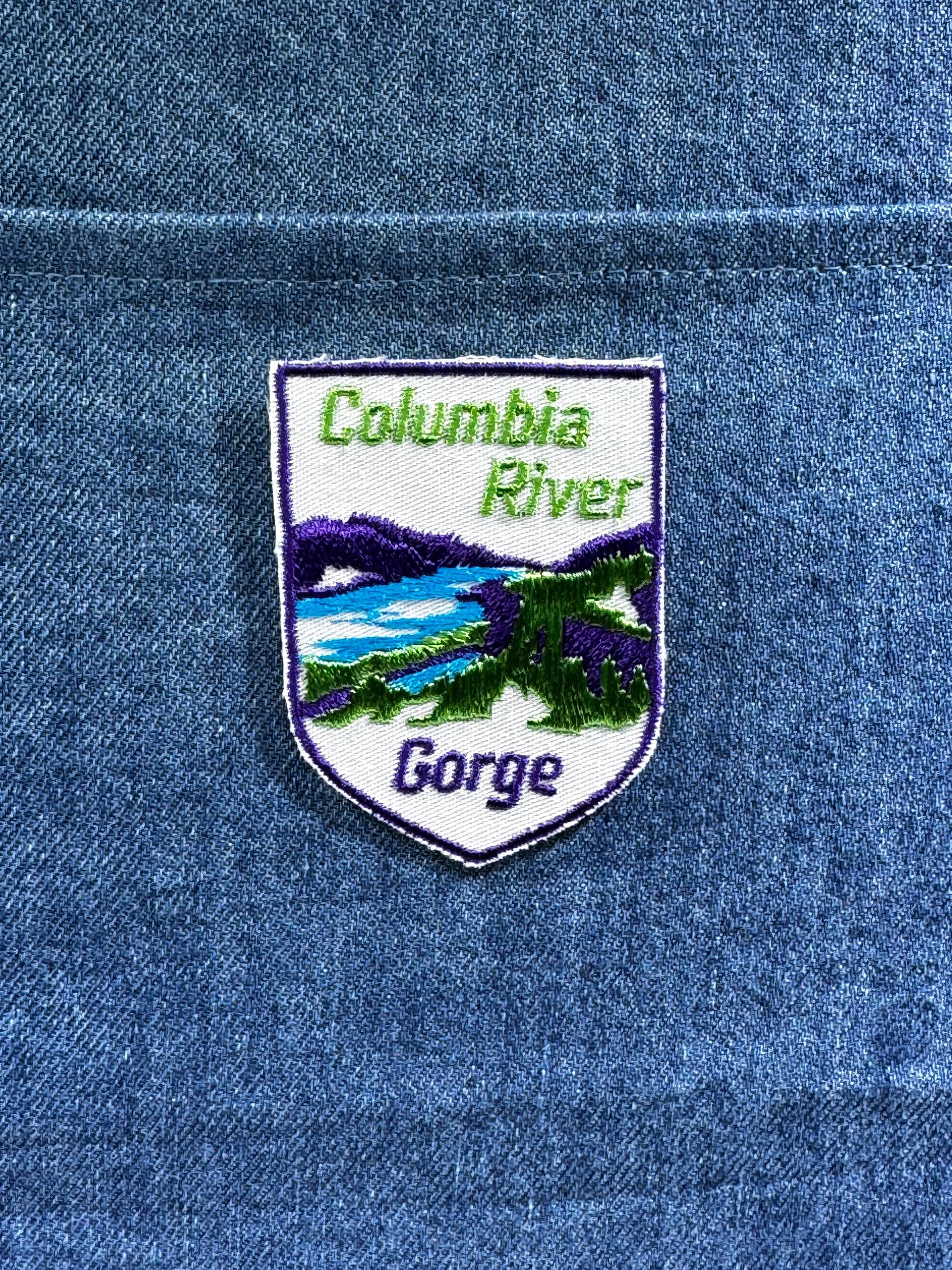 Columbia River Gorge Collectable Patch: Sew-On Multicolor Shield - Travel Accessory