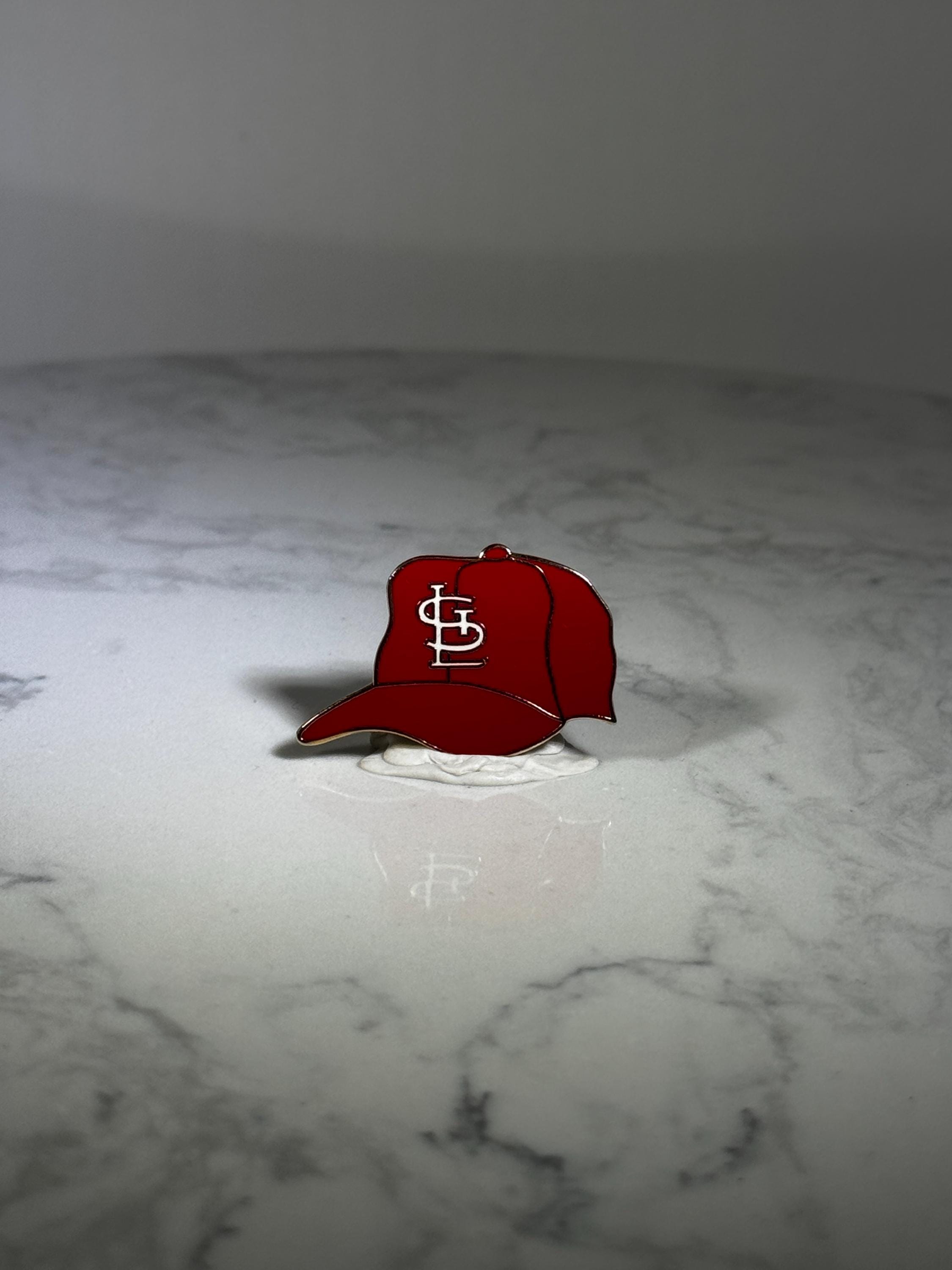 St. Louis Cardinals Hat Pin: Red Enamel - Vintage Sports Accessory
