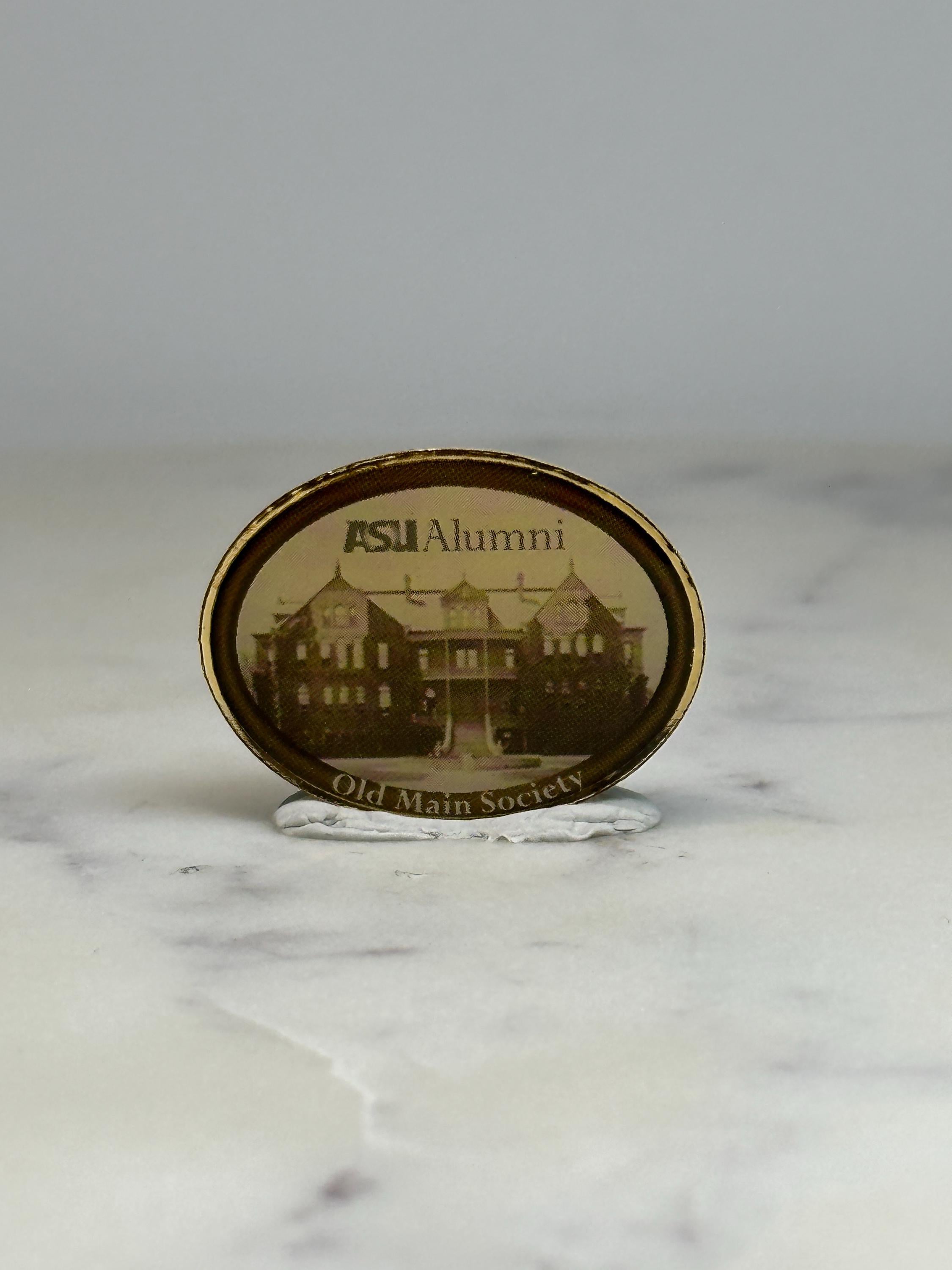 ASU Alumni Lapel Pin: Bronze Oval Finish - Old Main Society Accessory