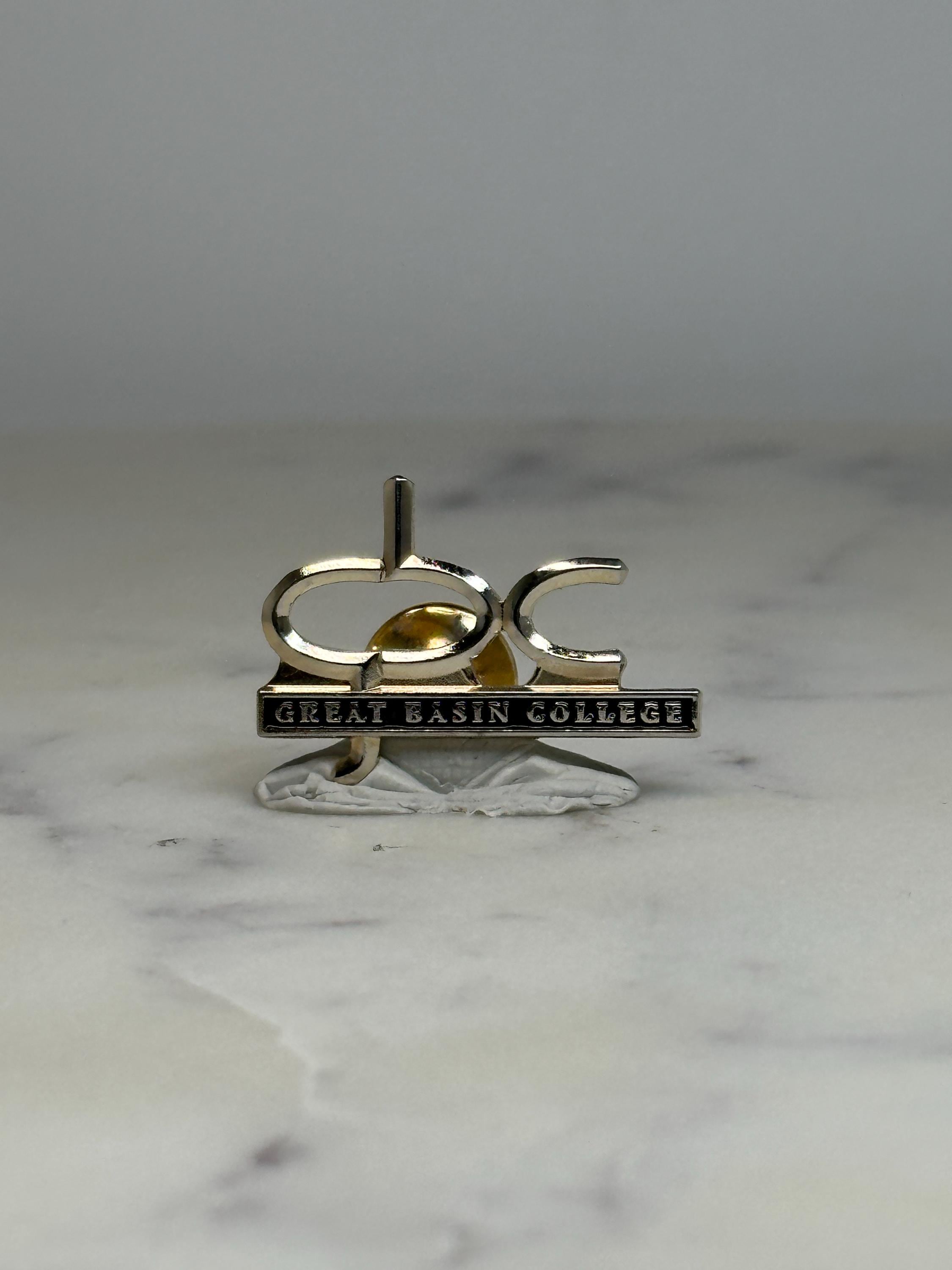 Great Basin College Lapel Pin: Gold Tone Finish - Academic Accessory
