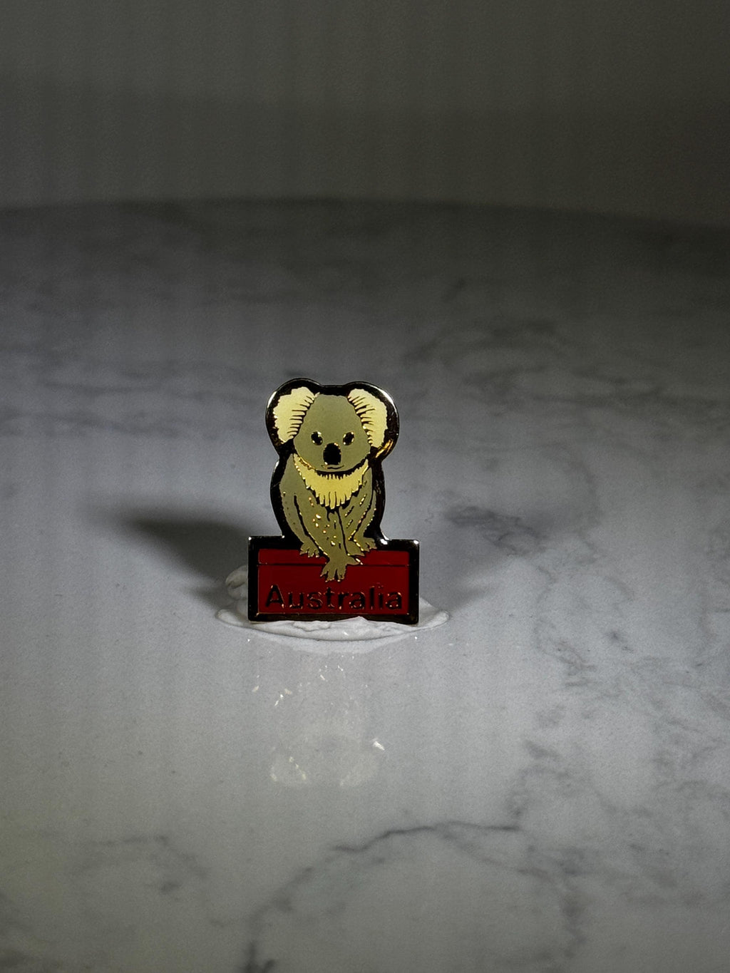 Koala Australia Souvenir Pin: Enamel Gold-Tone - Travel Collectible Accessory