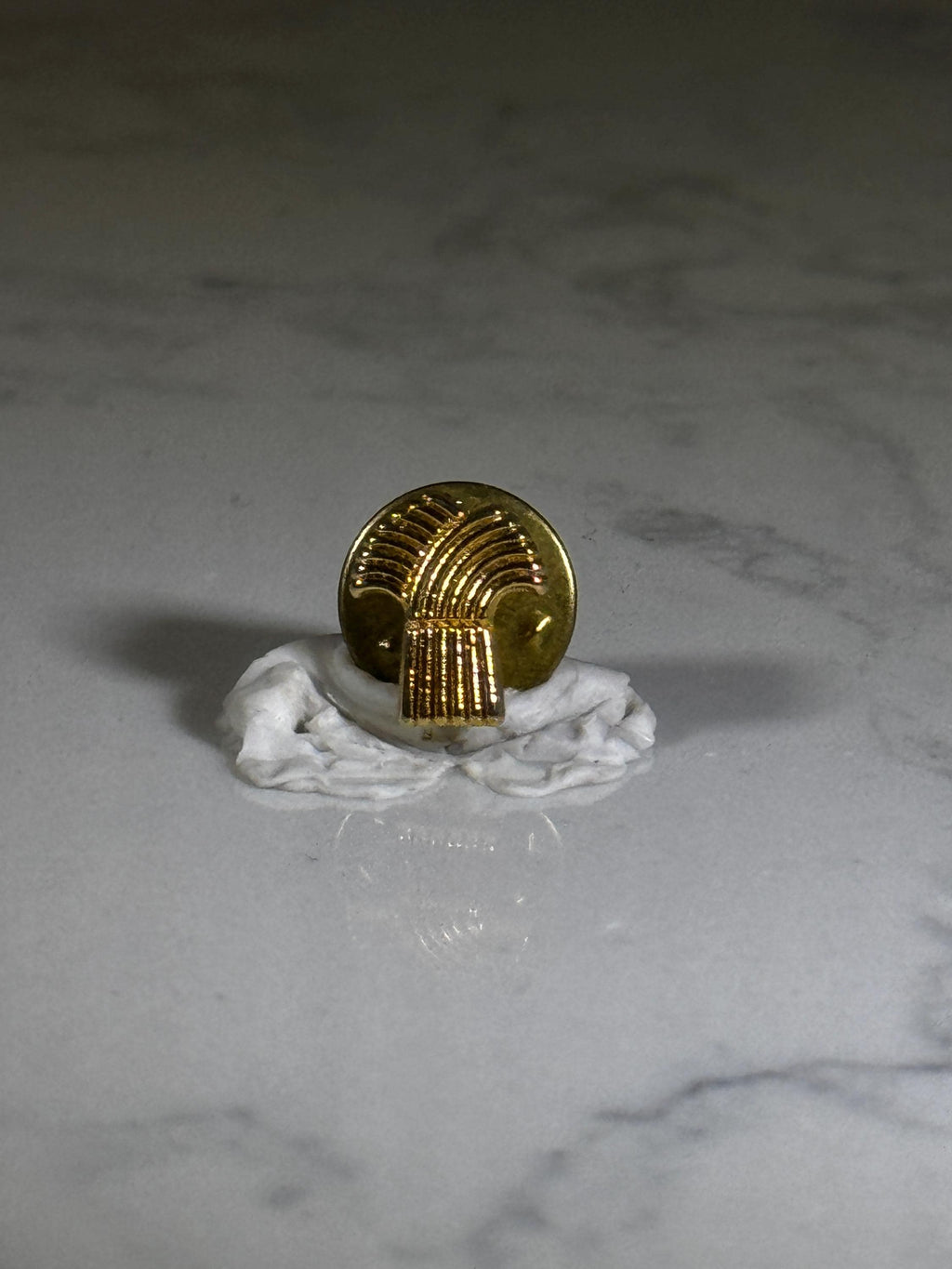 Wheat Sheaf Lapel Pin: Gold Finish - Farm Accessory