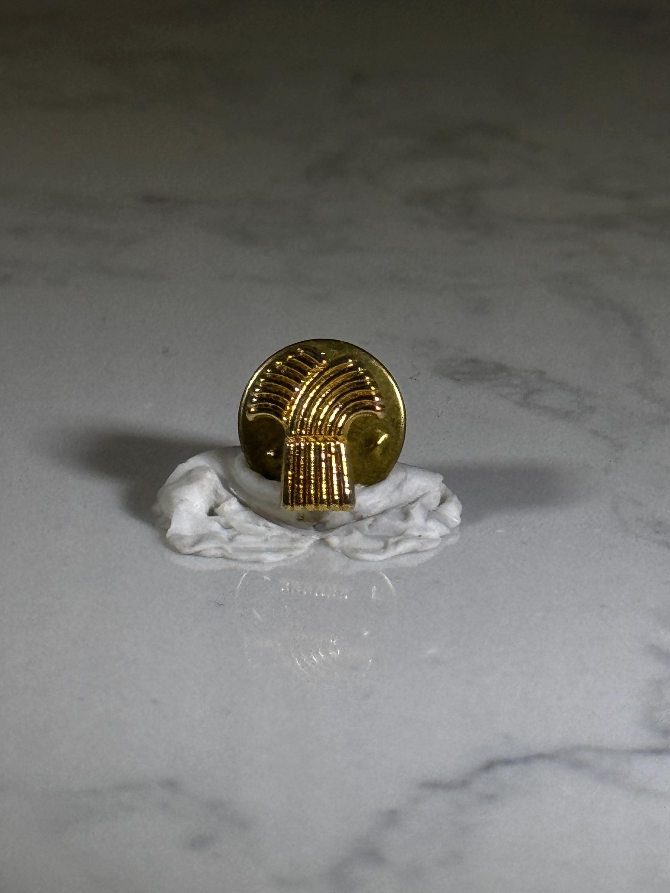 Wheat Sheaf Lapel Pin: Gold Finish - Farm Accessory