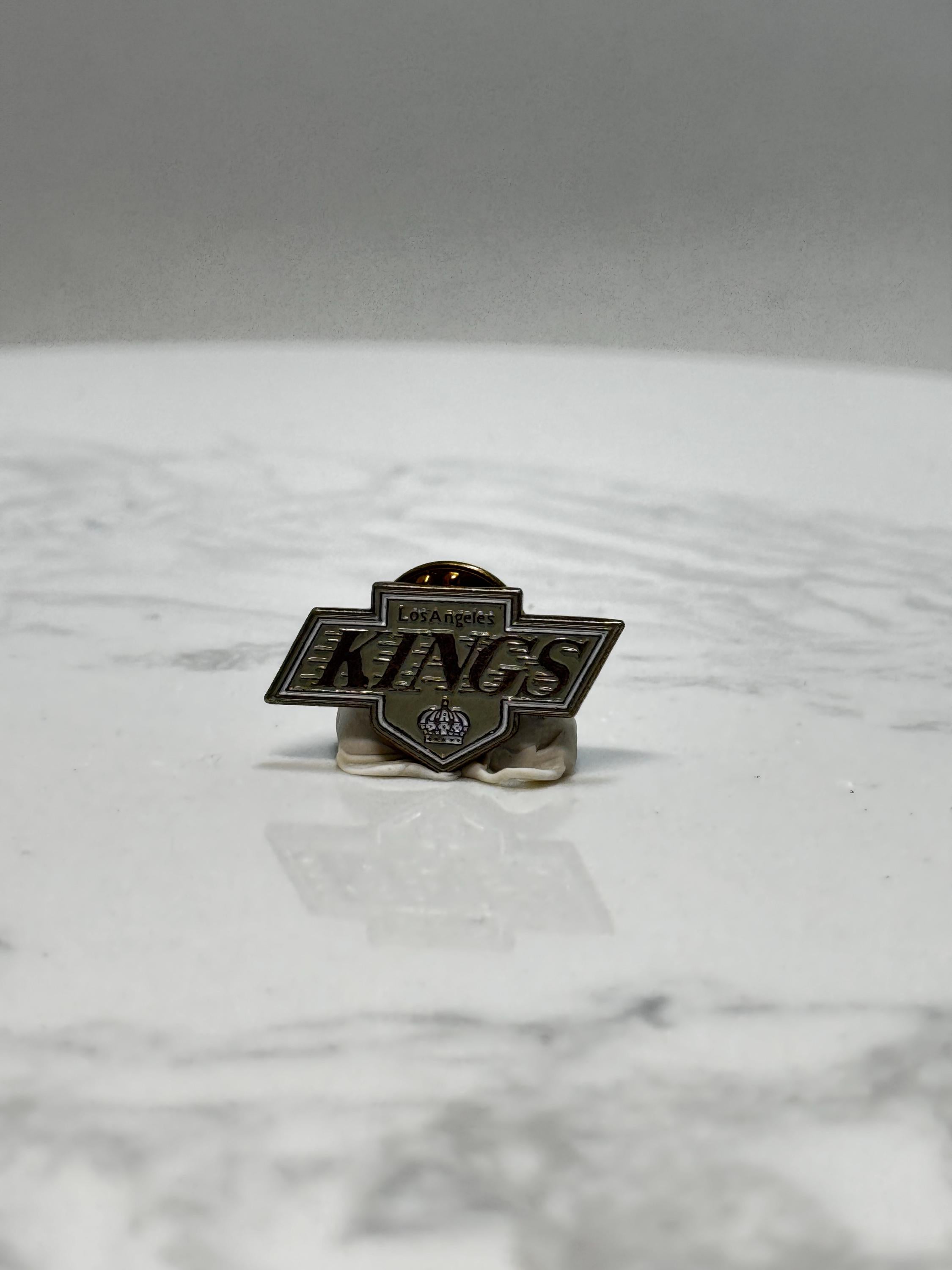 Los Angeles Kings Logo Pin: Silver-Tone Enamel - NHL Sports Accessory