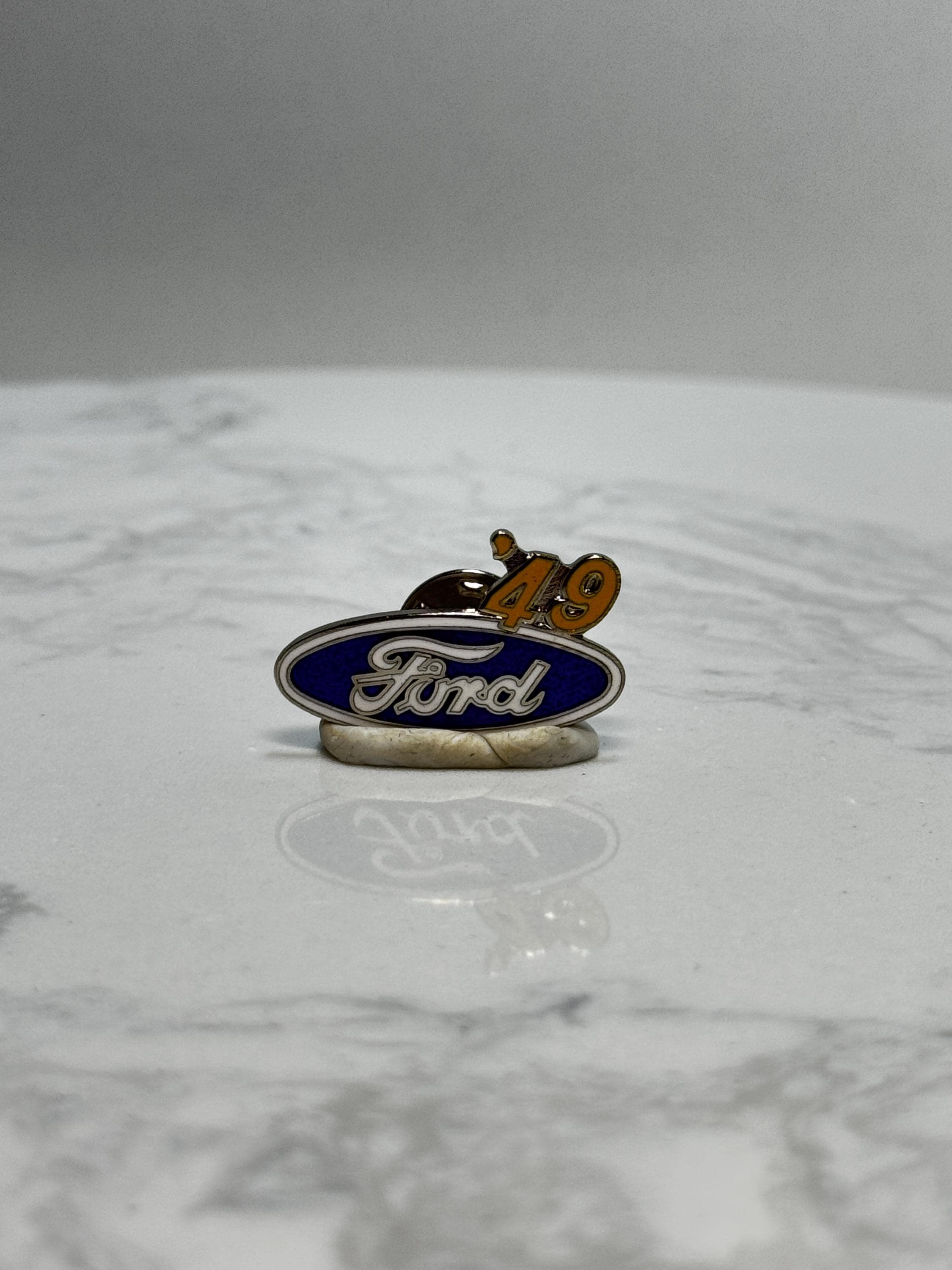 Ford '49 Car Pin: Blue Enamel Finish - Vintage Auto Accessory