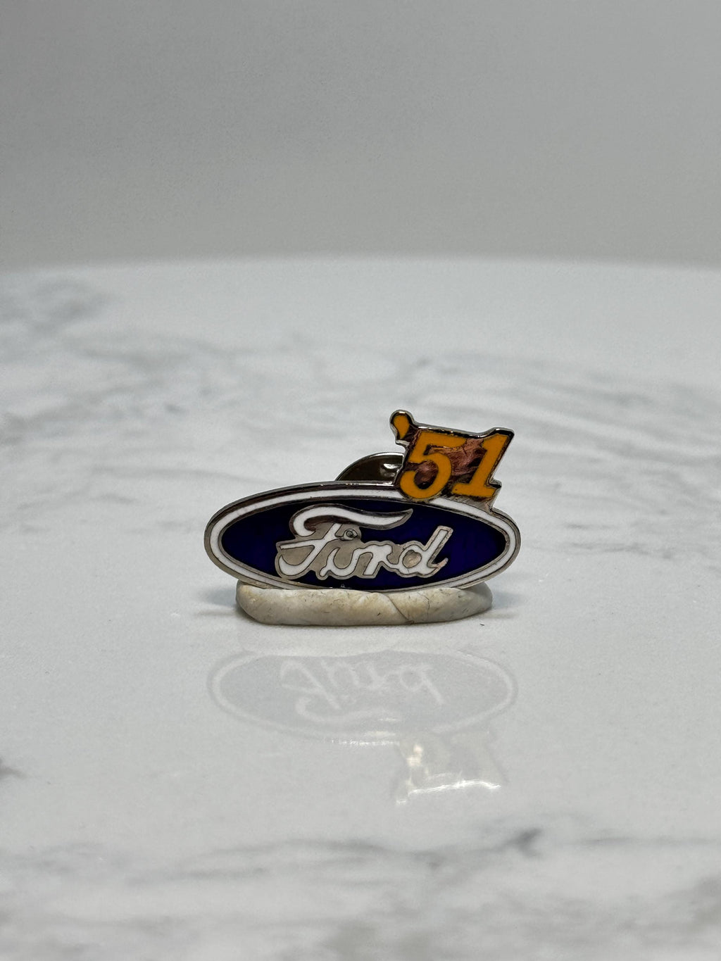 Ford '51 Pin: Blue Enamel Finish - Classic Car Accessory