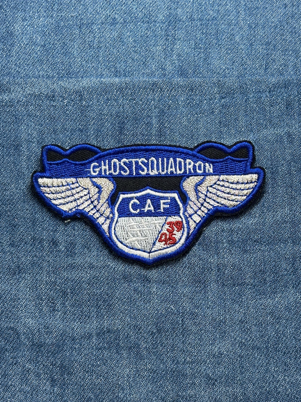 Ghost Squadron Collectable Patch: Blue Winged Crest - Aviation Tribute