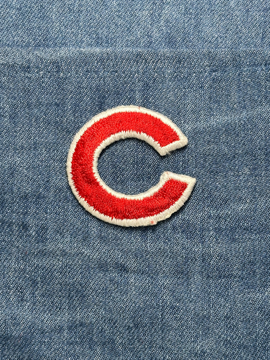 Chicago C Collectable Patch: Red & White - Vintage Sports Accessory