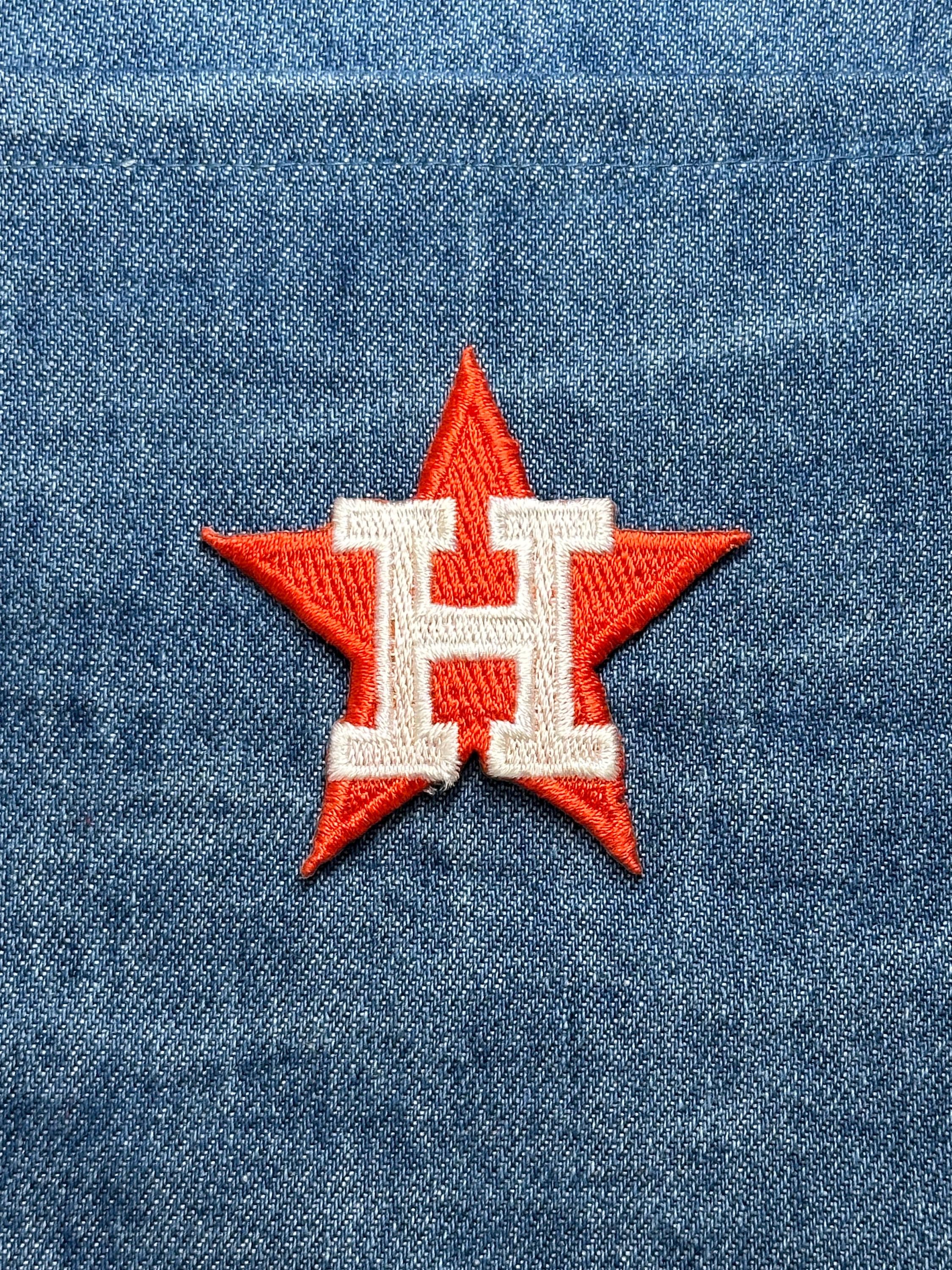 Houston Astros Collectable Patch: Red Star Design - Retro Sports Accessory