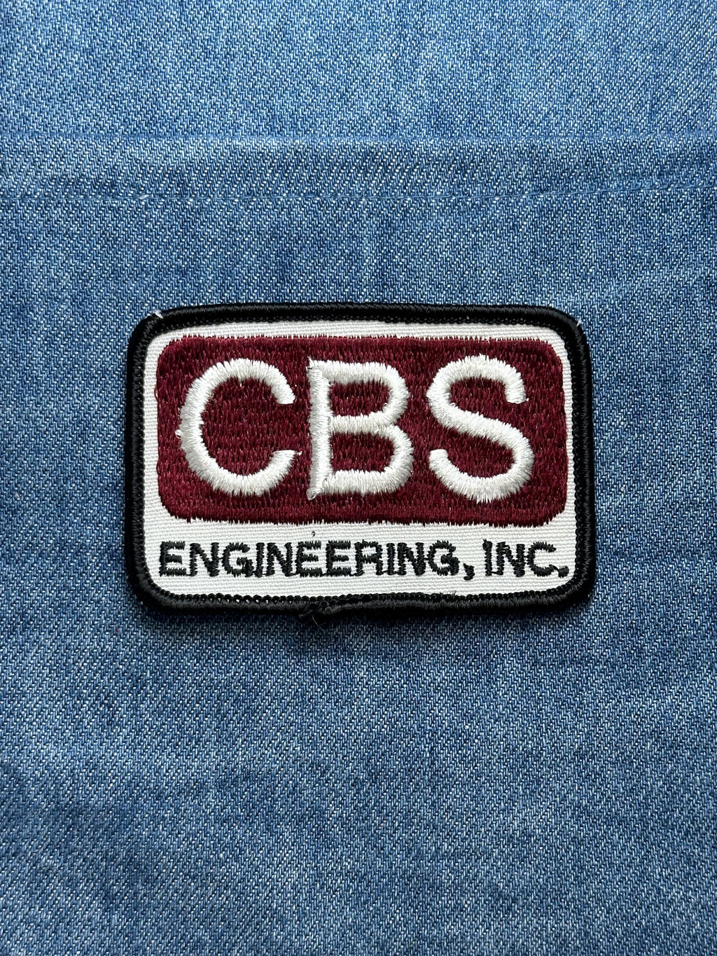 CBS Engineering Collectable Patch: Red & White Logo - Vintage Workwear Accessory
