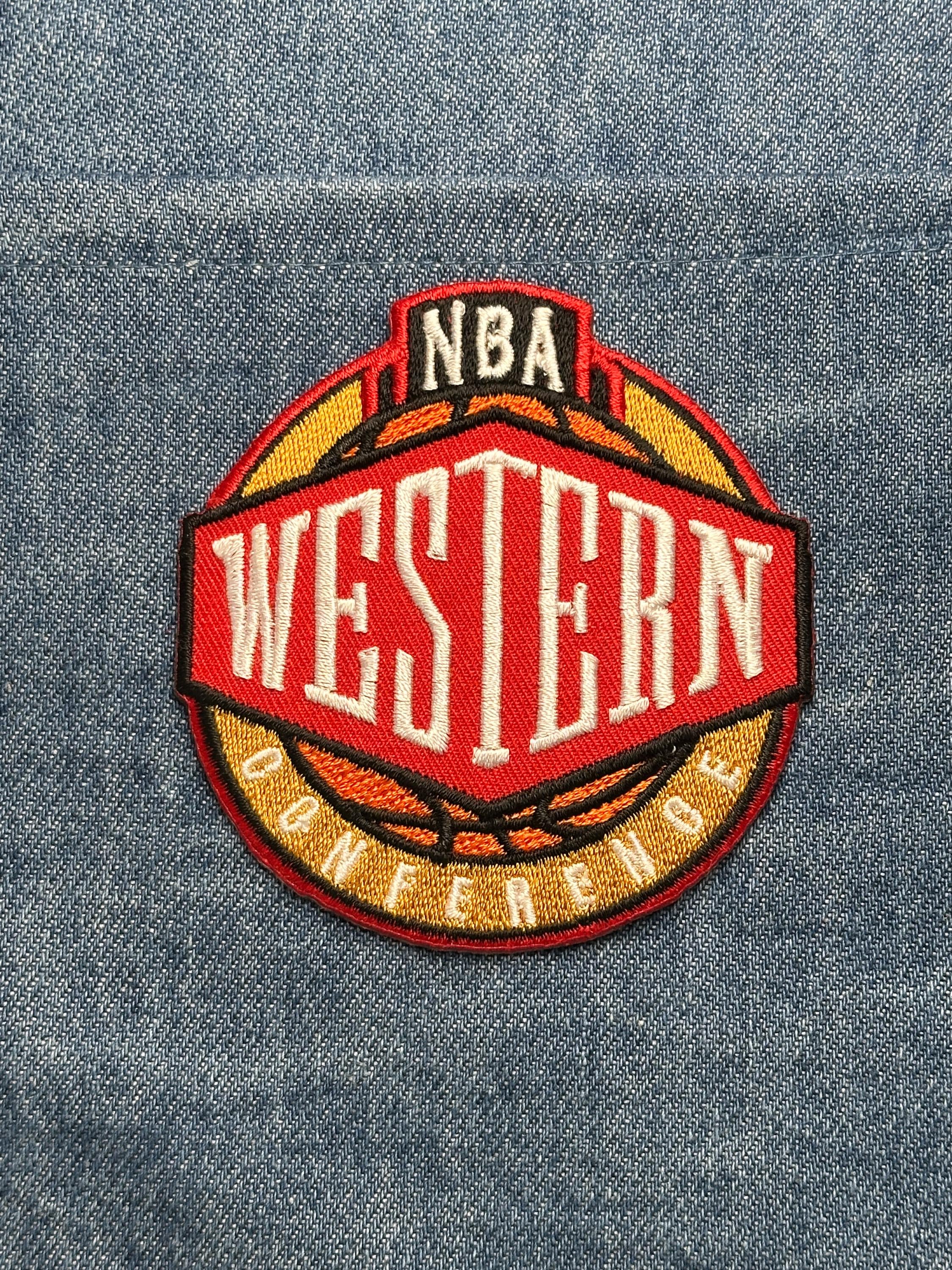 NBA Western Conference Collectable Patch: Red/Gold - Sports Fan Accessory