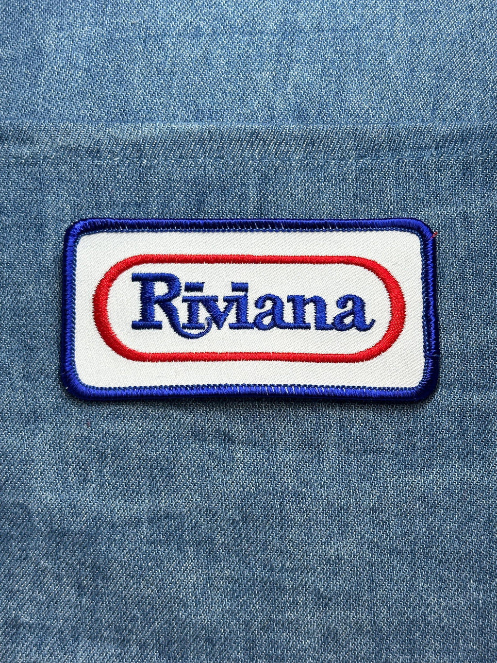 Riviana Collectable Patch: Red White Blue - Retro Company Accessory