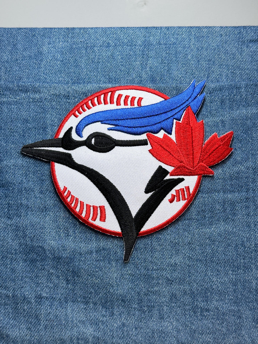 Blue Jay Baseball Collectable Patch: Red White Black - Sports Accessory