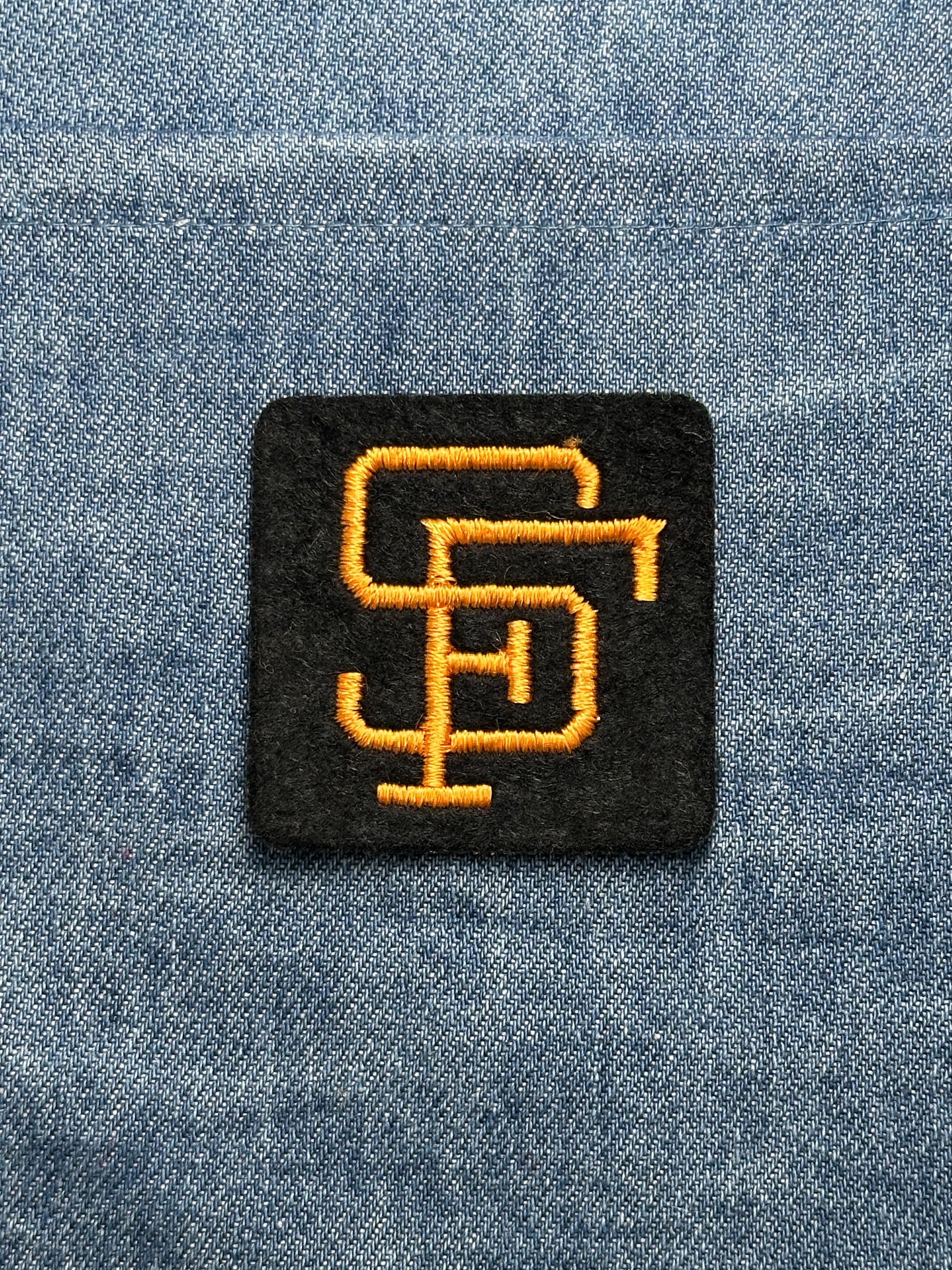 SF Giants Collectable Patch: Black & Orange Felt - Baseball Fan Accessory