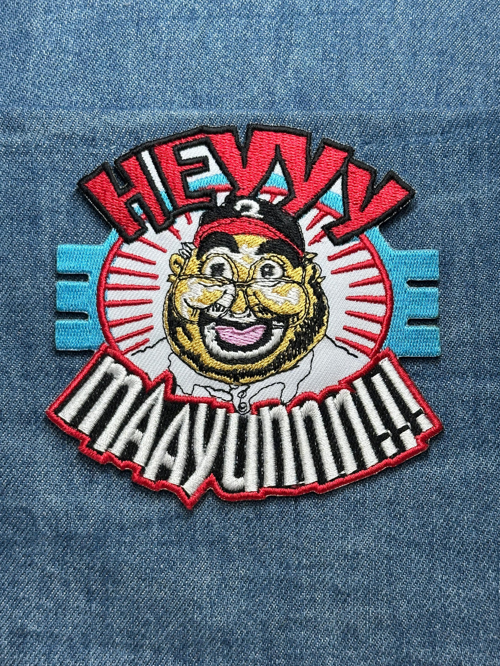 HEYYY MAAYUMMM Collectable Patch: Bold Cartoon Style - Retro Humor Accessory