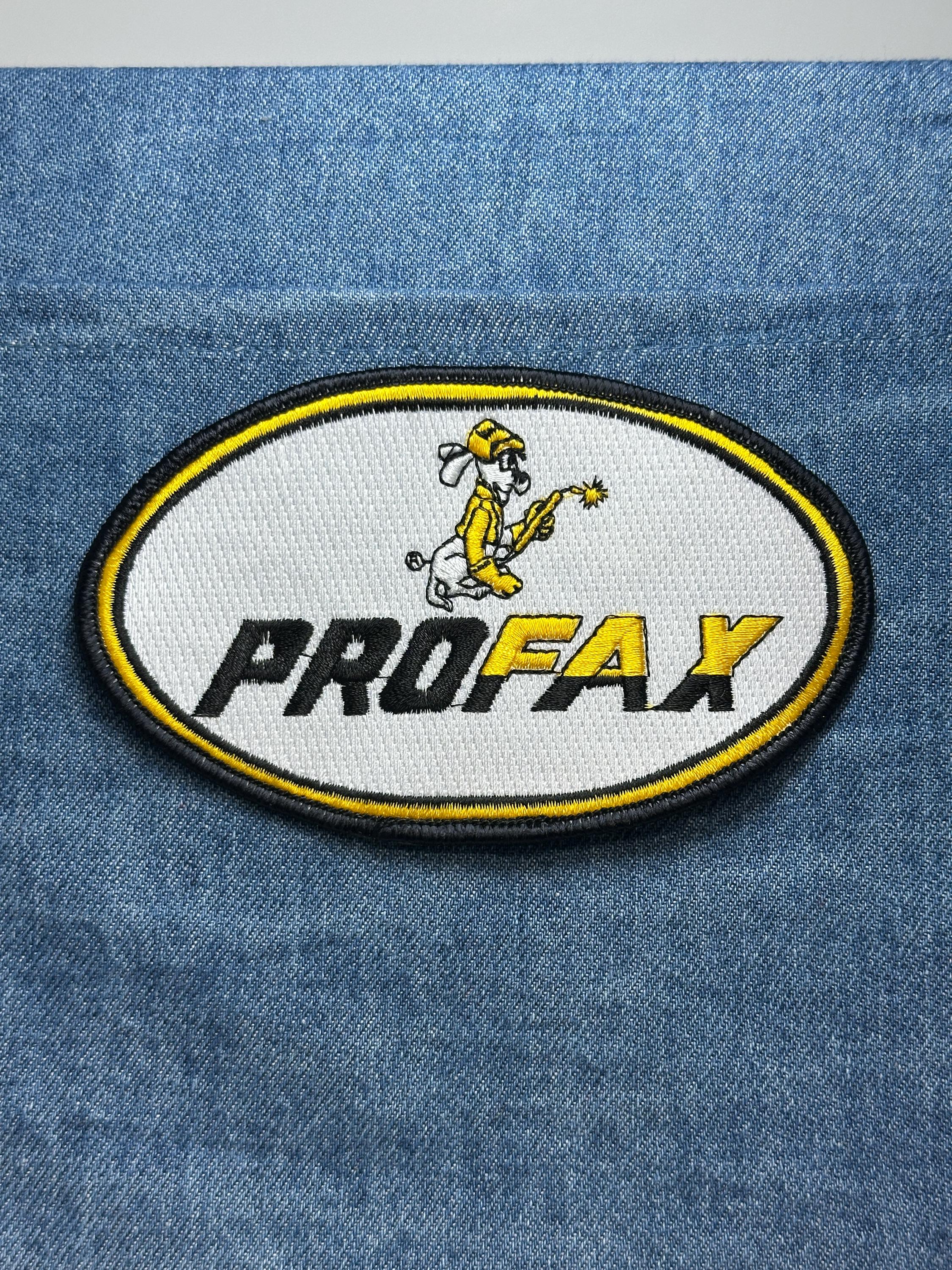 Profax Collectable Patch: Oval Black Yellow White - Industrial Accessory