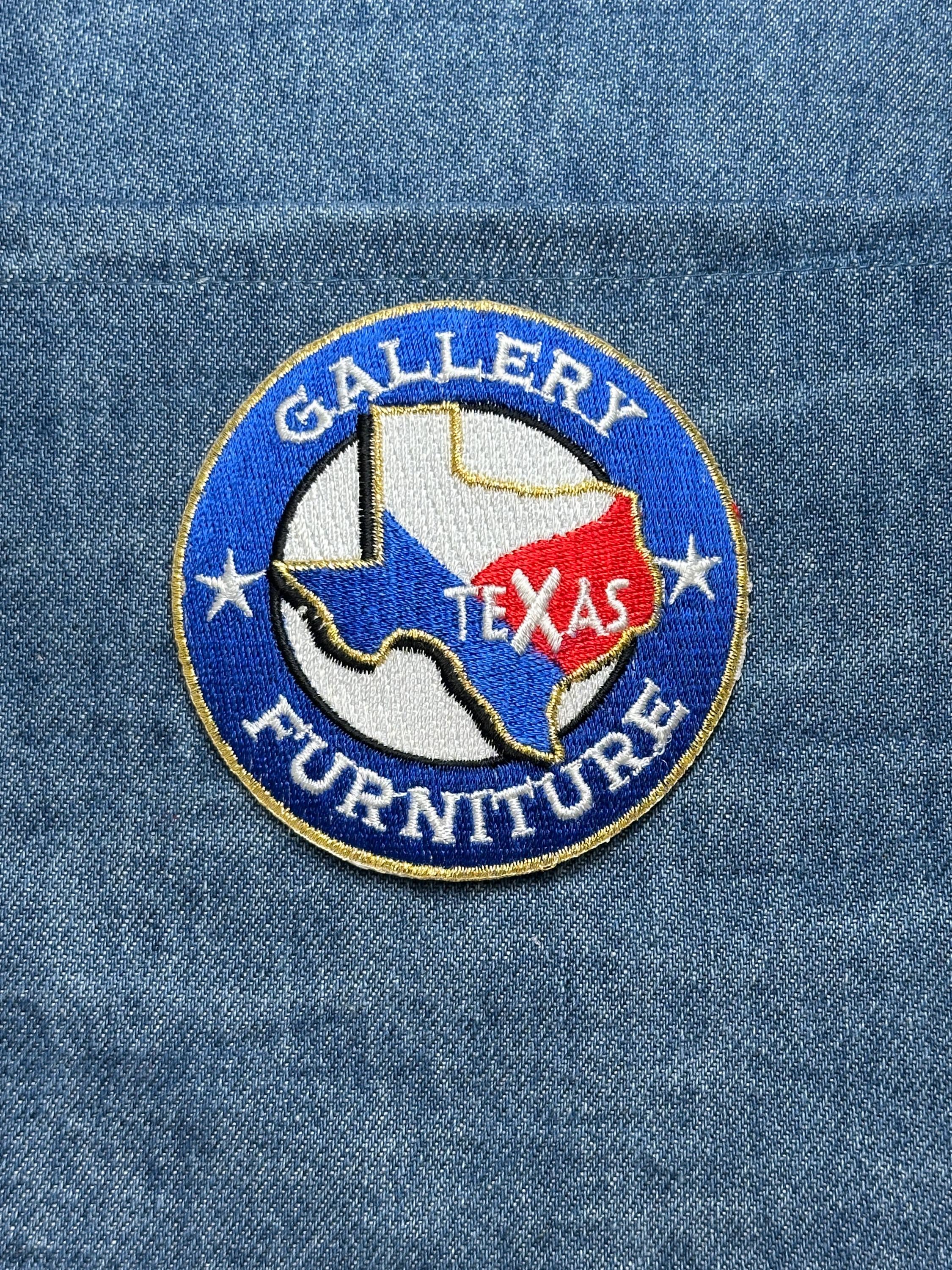 Gallery Furniture Collectable Patch: Bold Blue Red White - Texas Pride Accessory