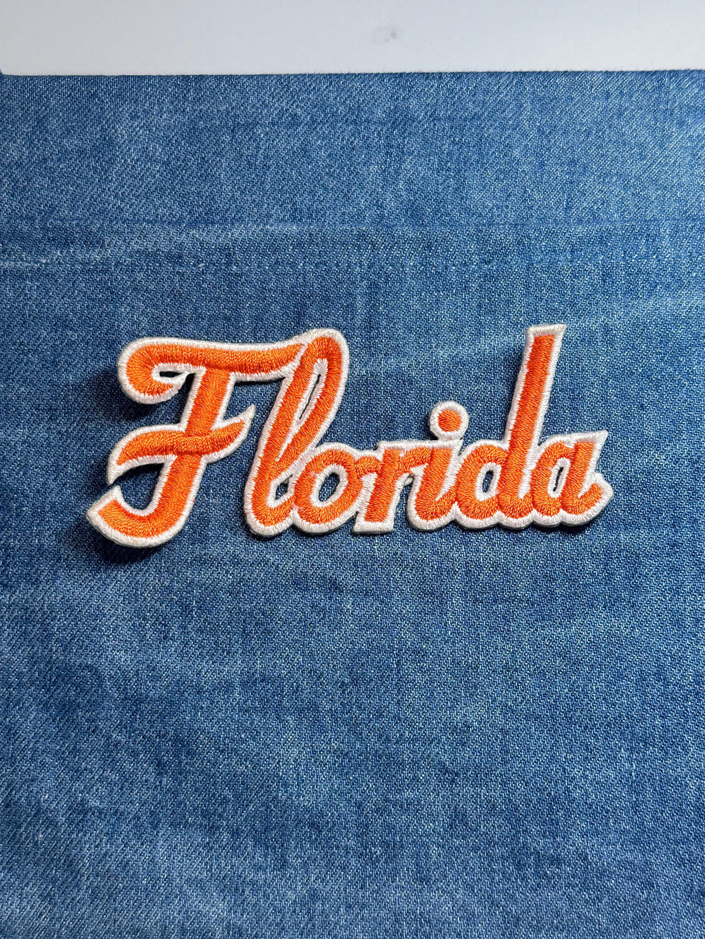 Univeristy of Florida Collectable Patch: Orange Script - Retro Travel Accessory