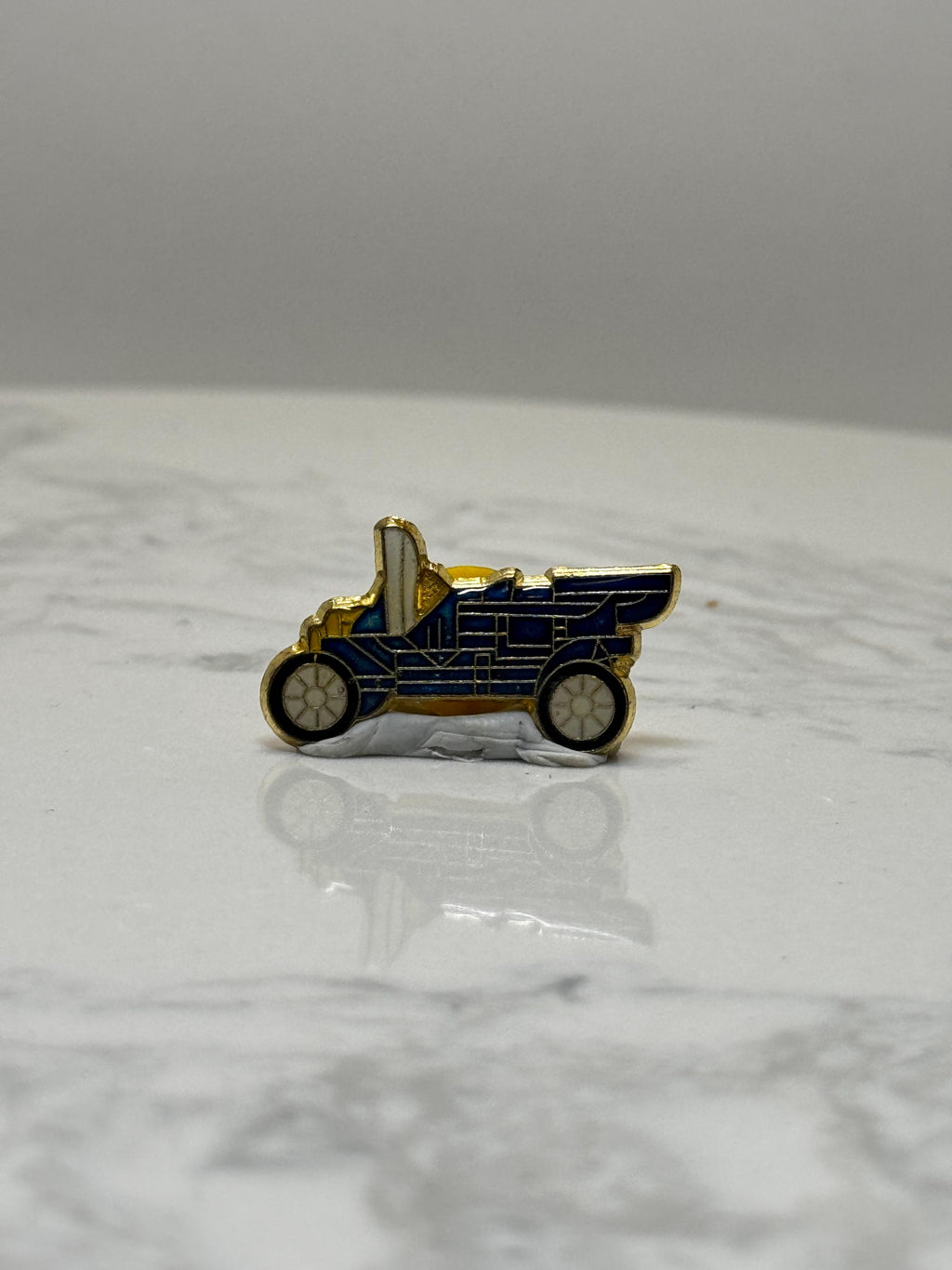 1909 Model T Style Pin: Early Brass Era Touring Car Enamel Pin