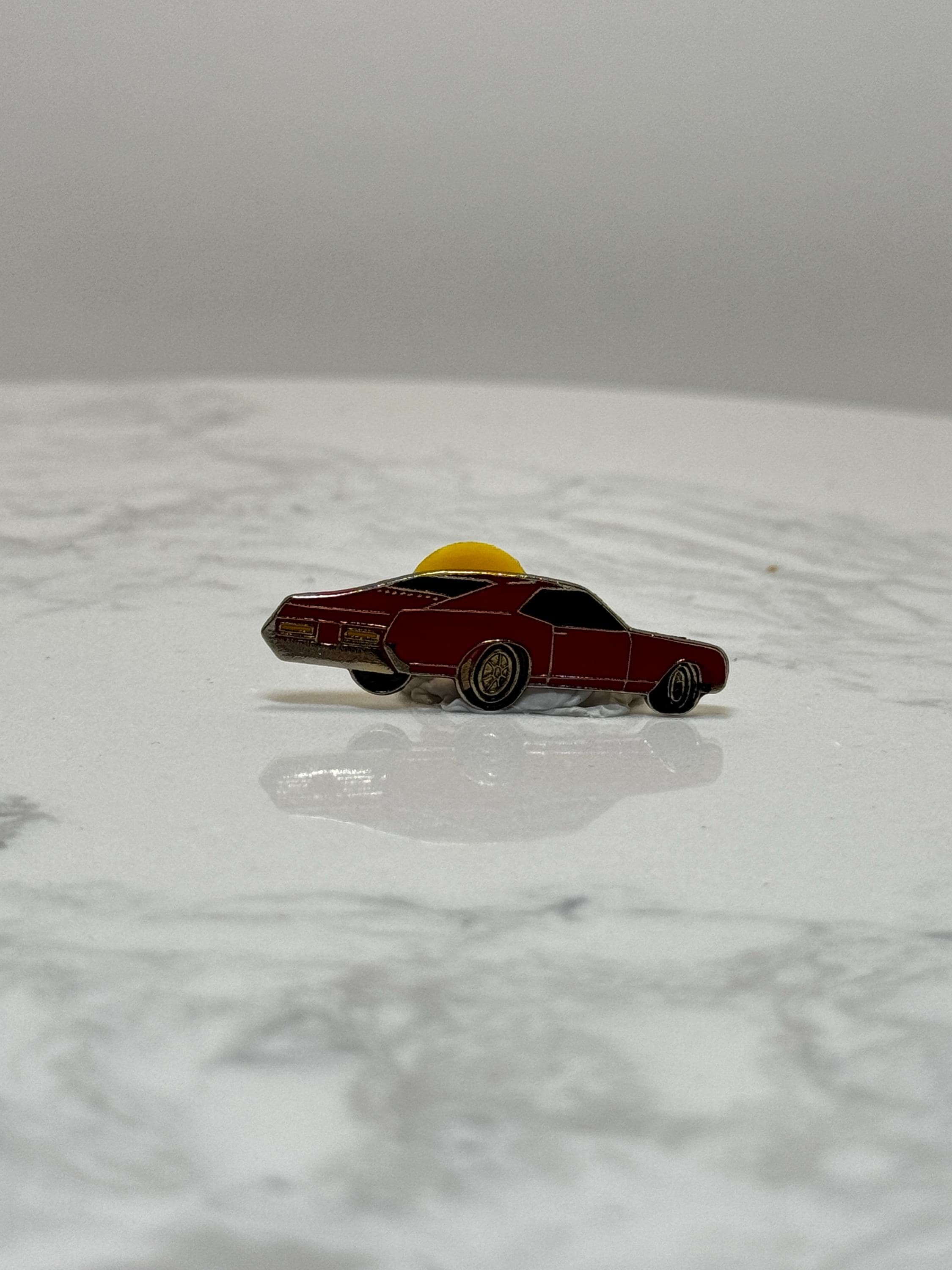 1969 Chevelle Style Muscle Car Pin – Red Classic American Muscle Enamel Lapel Pin