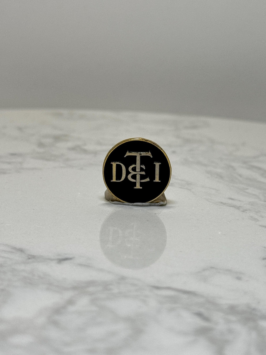 Vintage D&TI Railroad Pin: Detroit Toledo Ironton Train Logo Lapel Badge