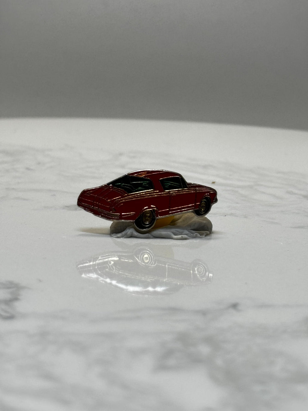 1963 Riviera Style Pin: Red Classic 60s Luxury Coupe Enamel Pin