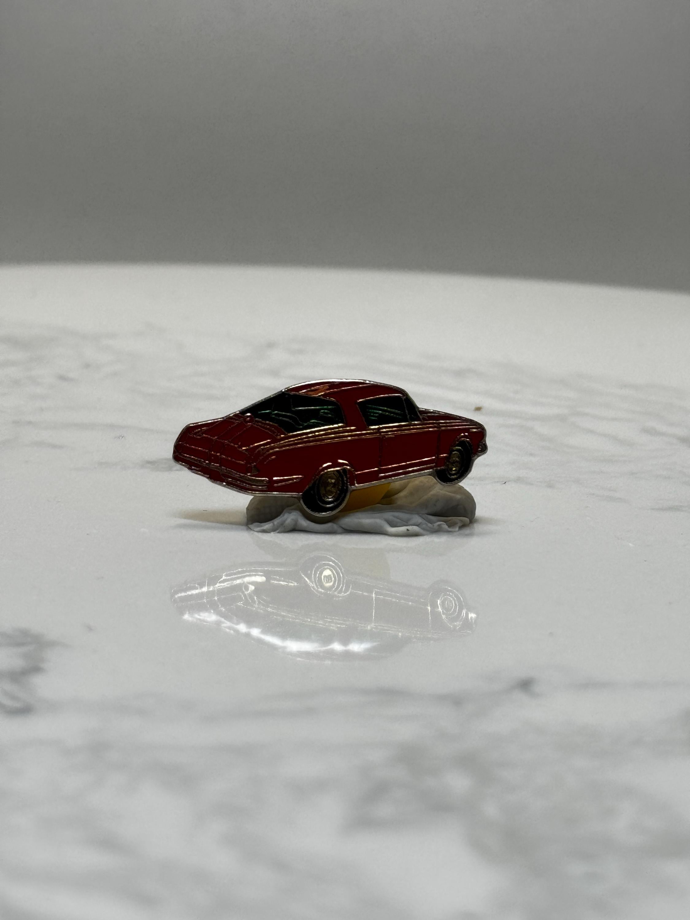 1963 Riviera Style Pin: Red Classic 60s Luxury Coupe Enamel Pin