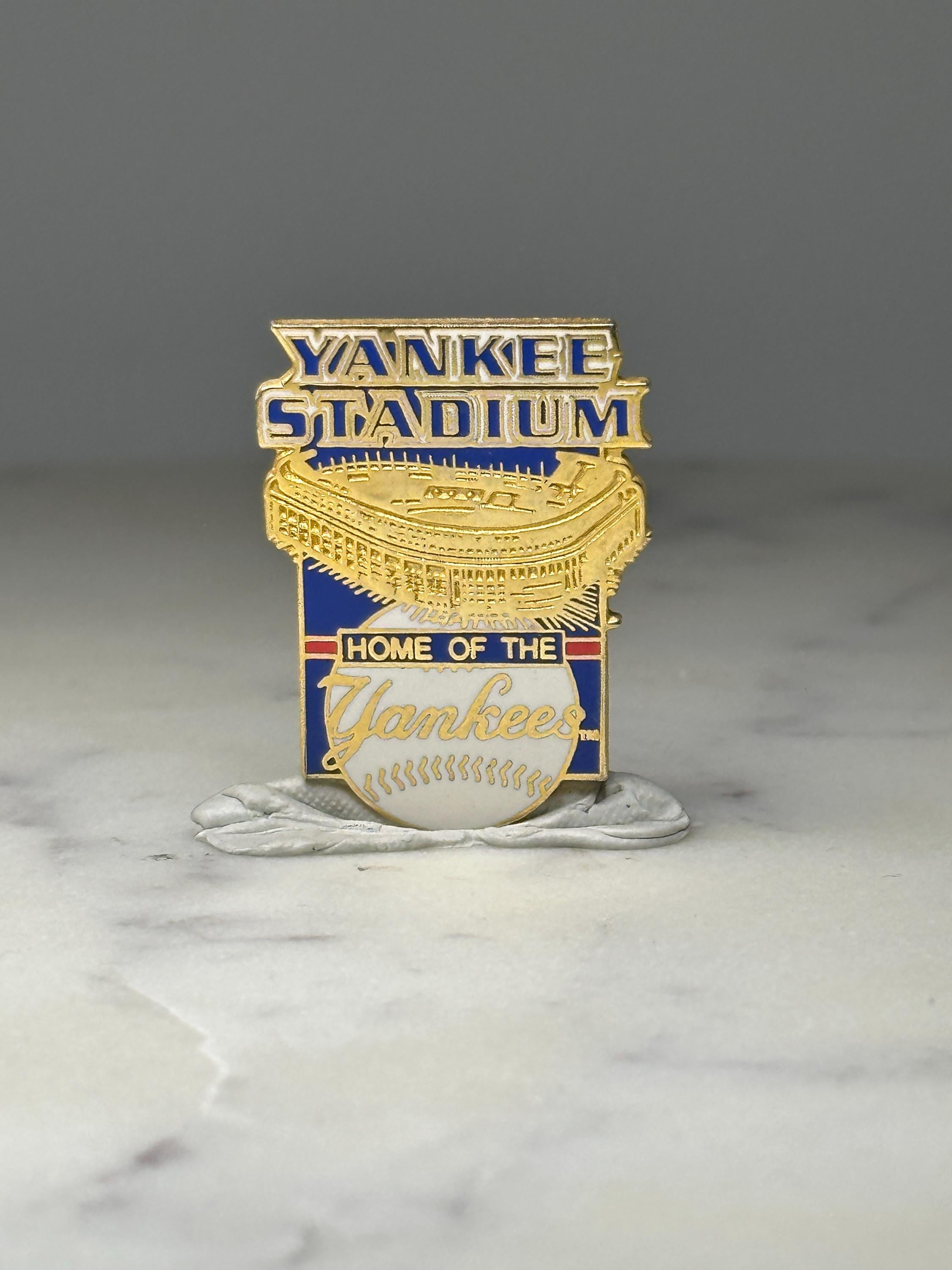 Yankee Stadium Enamel Pin: Gold Tone - MLB Baseball Souvenir