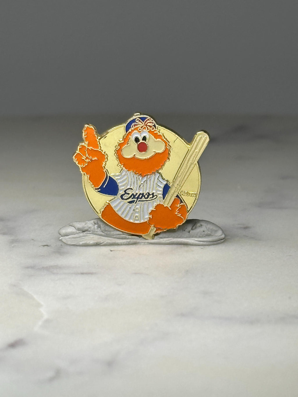 Montreal Expos Youppi Mascot Pin: Gold Tone Enamel - MLB Baseball