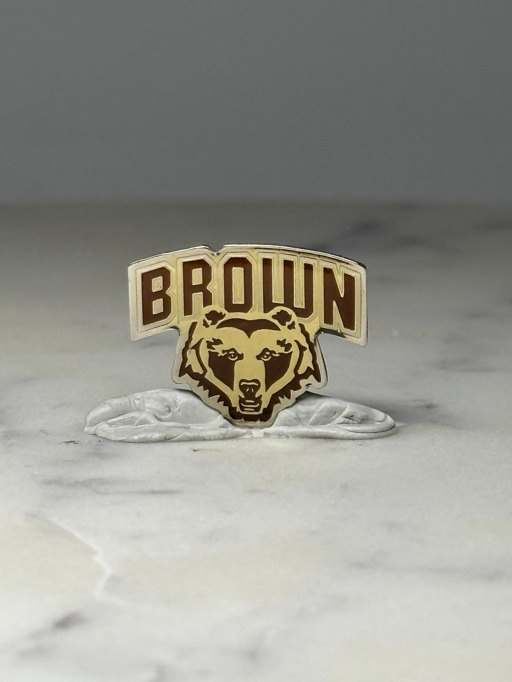 Brown University Bears Enamel Pin: Brown Gold - College Spirit Accessory