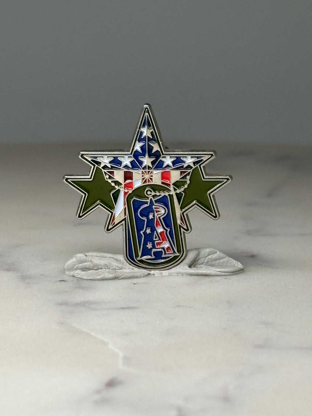 LA Angels Patriotic Pin MLB Military Appreciation Lapel Pin Baseball Collectible