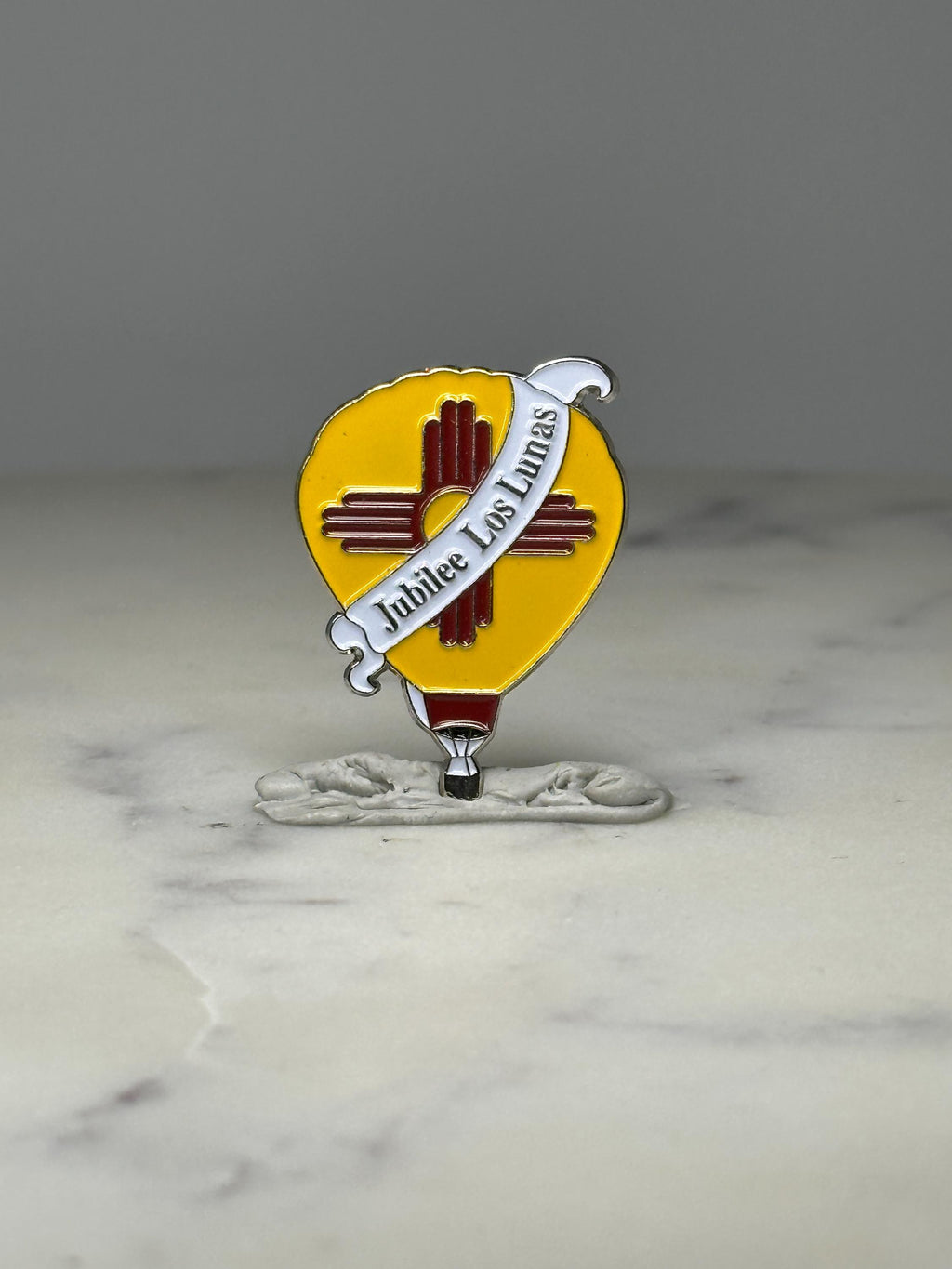 Jubilee Los Lunas Balloon Pin: Enamel Yellow - NM Souvenir Accessory