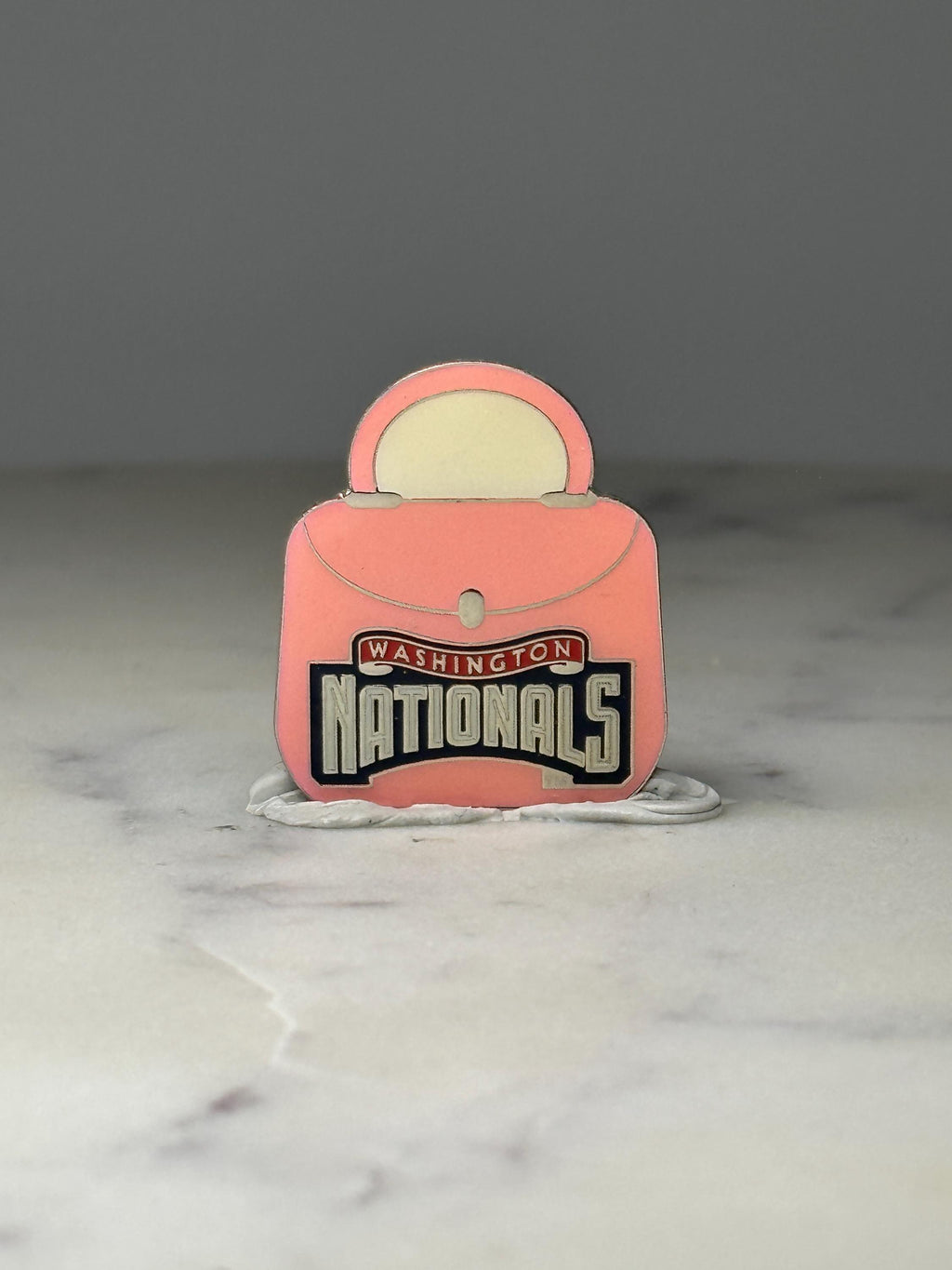 Washington Nationals Purse Pin: Pink Enamel - MLB Baseball Accessory