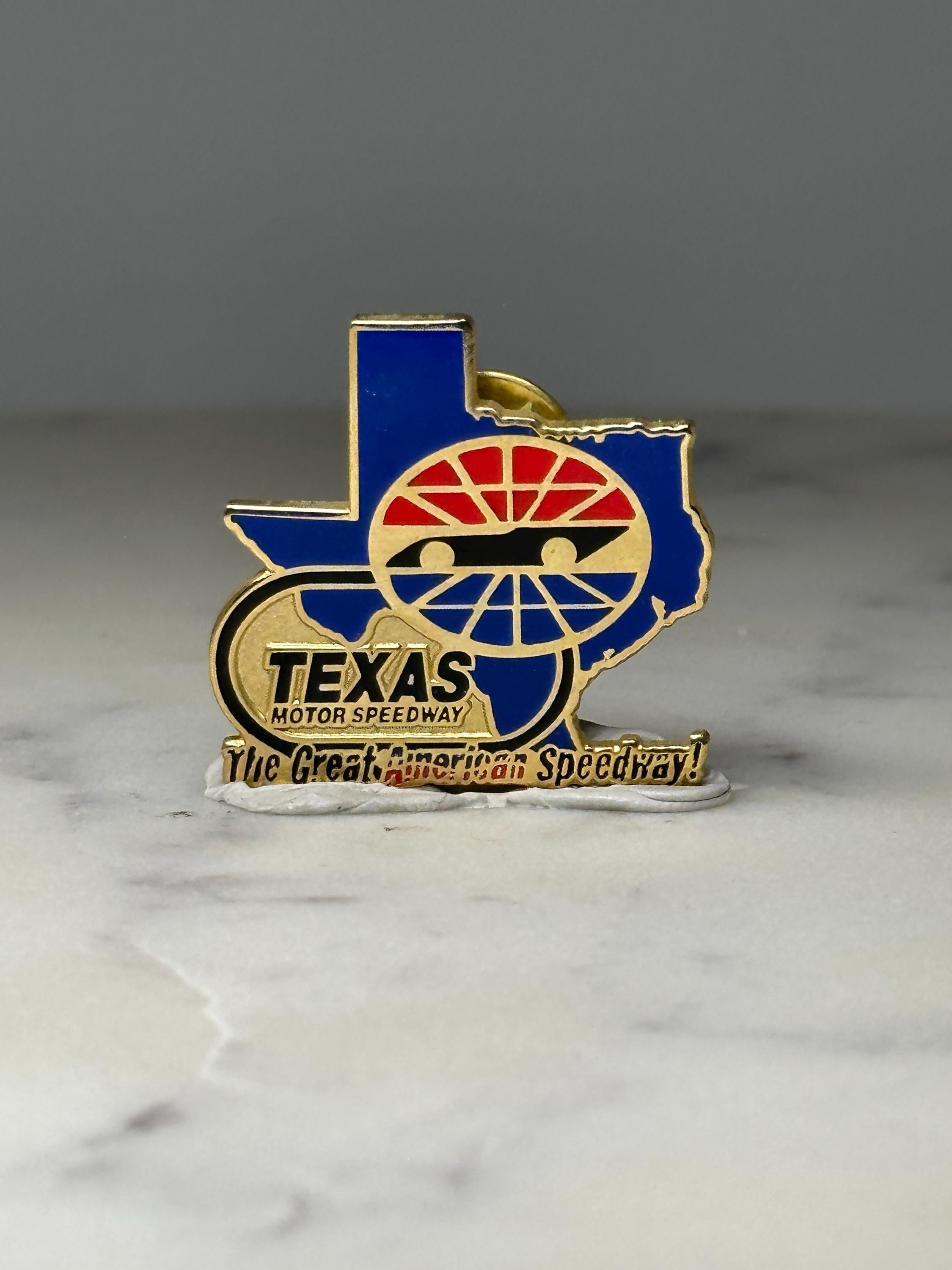 Texas Motor Speedway Enamel Pin: Blue Gold - Racing Accessory