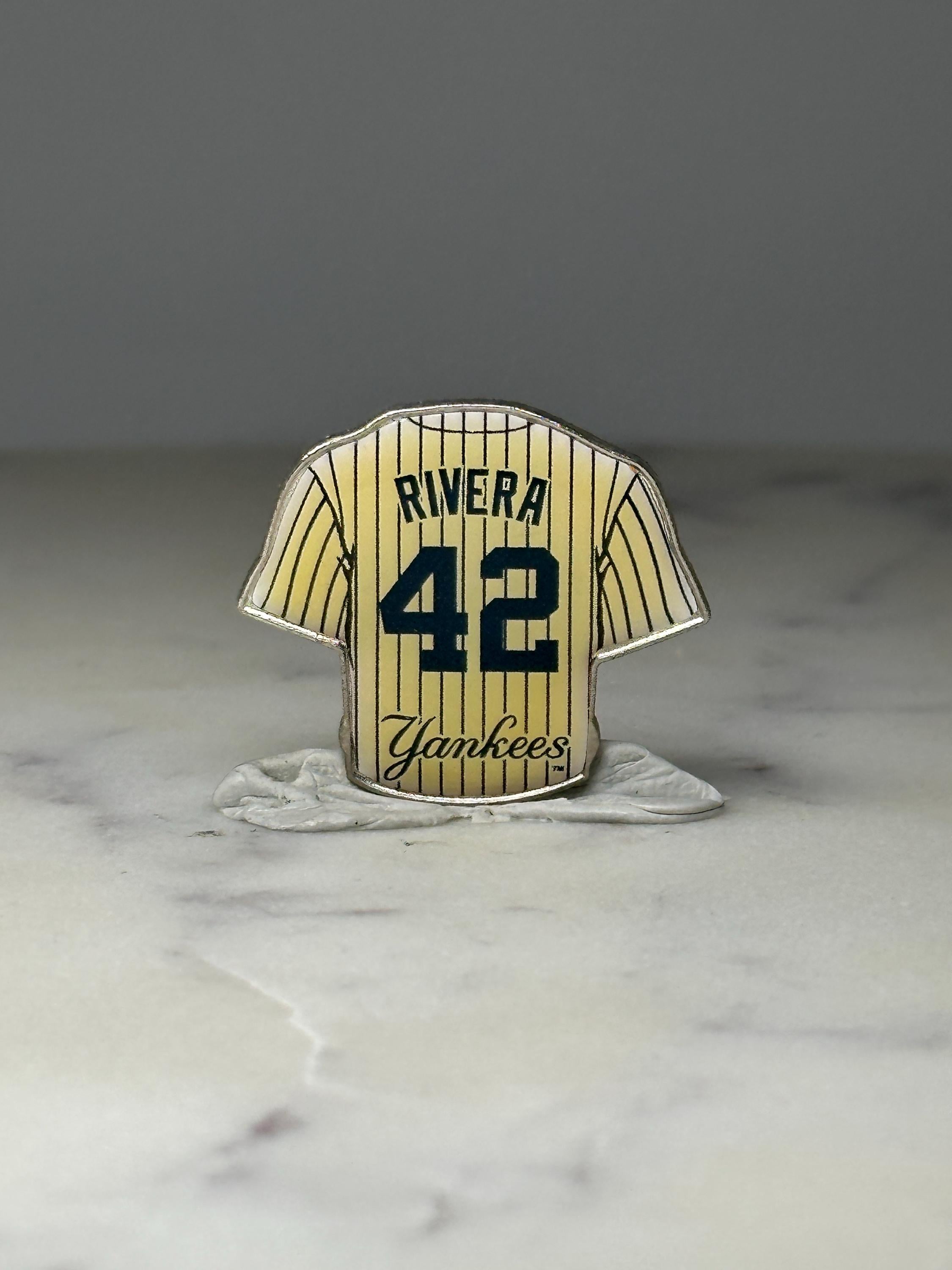 New York Yankees Rivera 42 Jersey Pin: Enamel - MLB Baseball Accessory