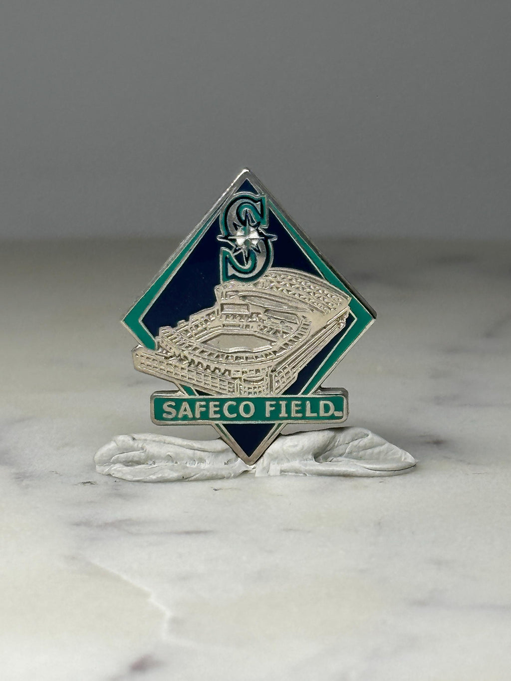Seattle Mariners Stadium Pin: Silver Enamel - Safeco Field Era Accessory
