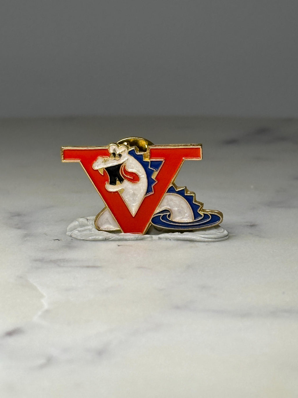 Vermont Lake Monsters Pin Minor League Baseball Mascot Lapel Pin VT Team Logo