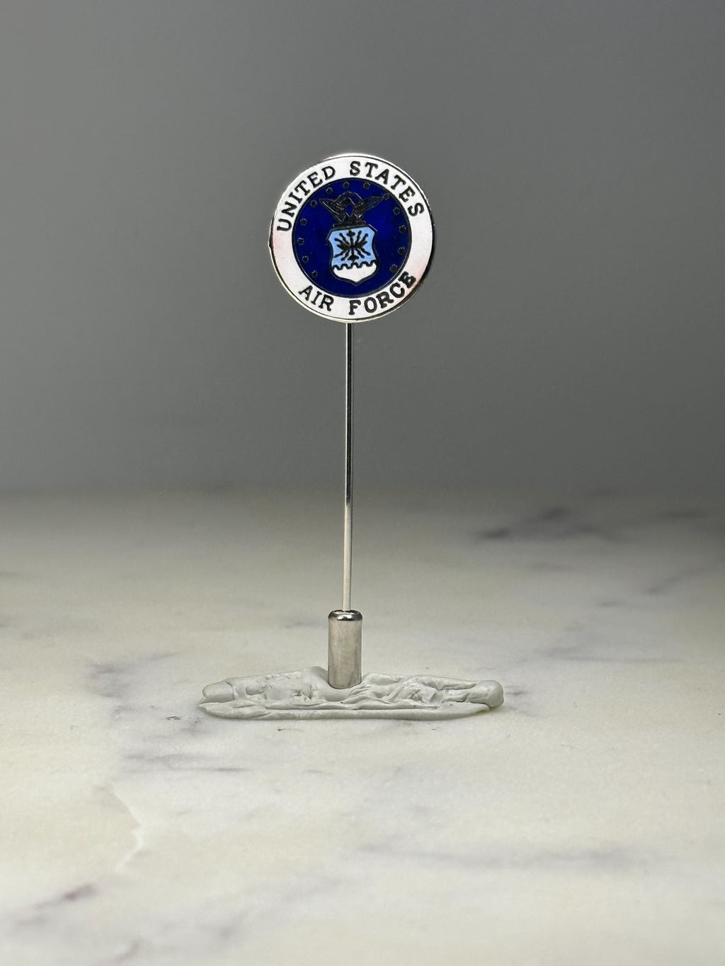 United States Air Force Stick Pin: Blue Enamel - Military Accessory