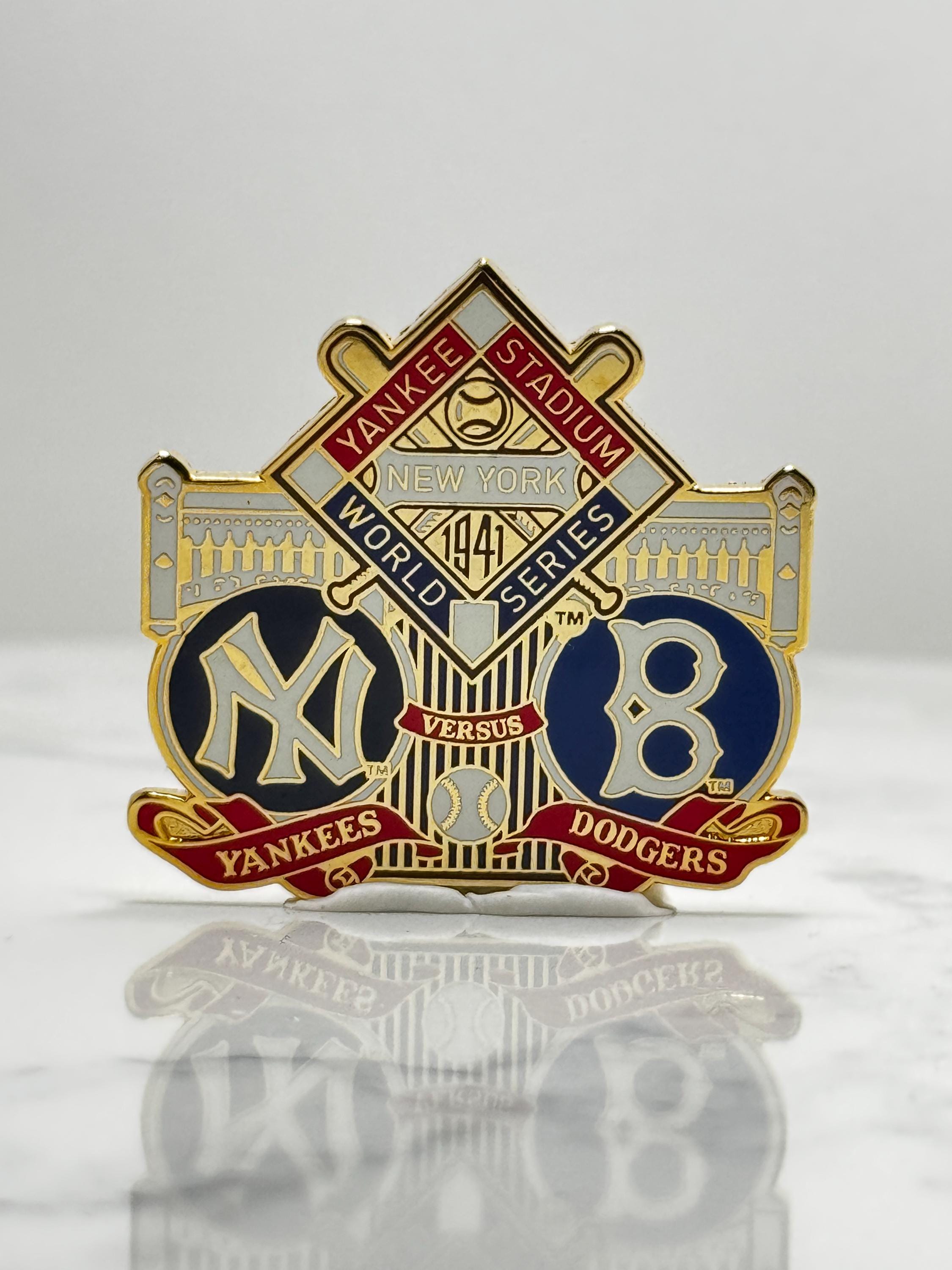 Yankees vs Dodgers Lapel Pin: Gold Enamel - 1941 World Series