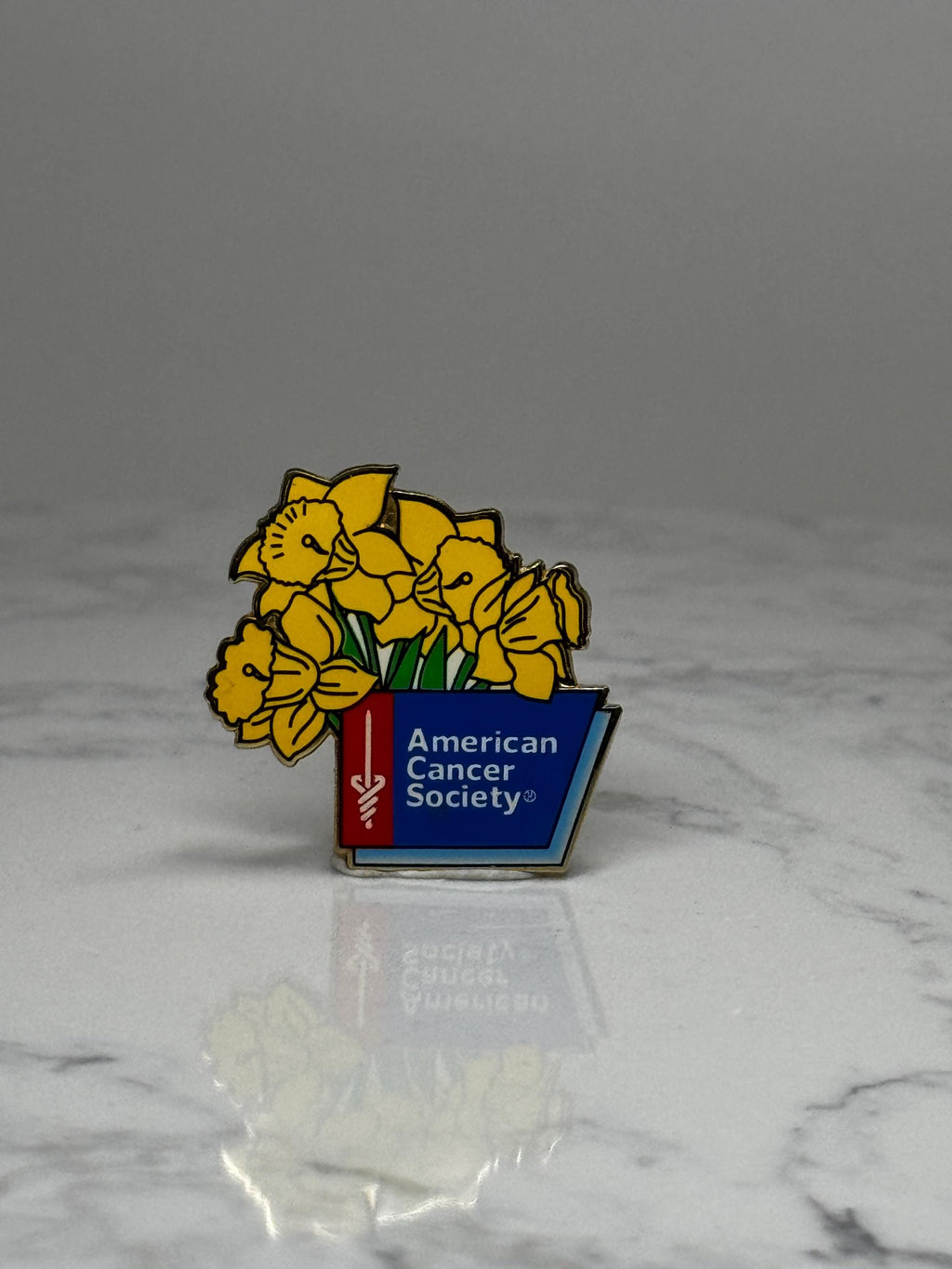 American Cancer Society Enamel Pin: Yellow Daffodil - Charity Accessory
