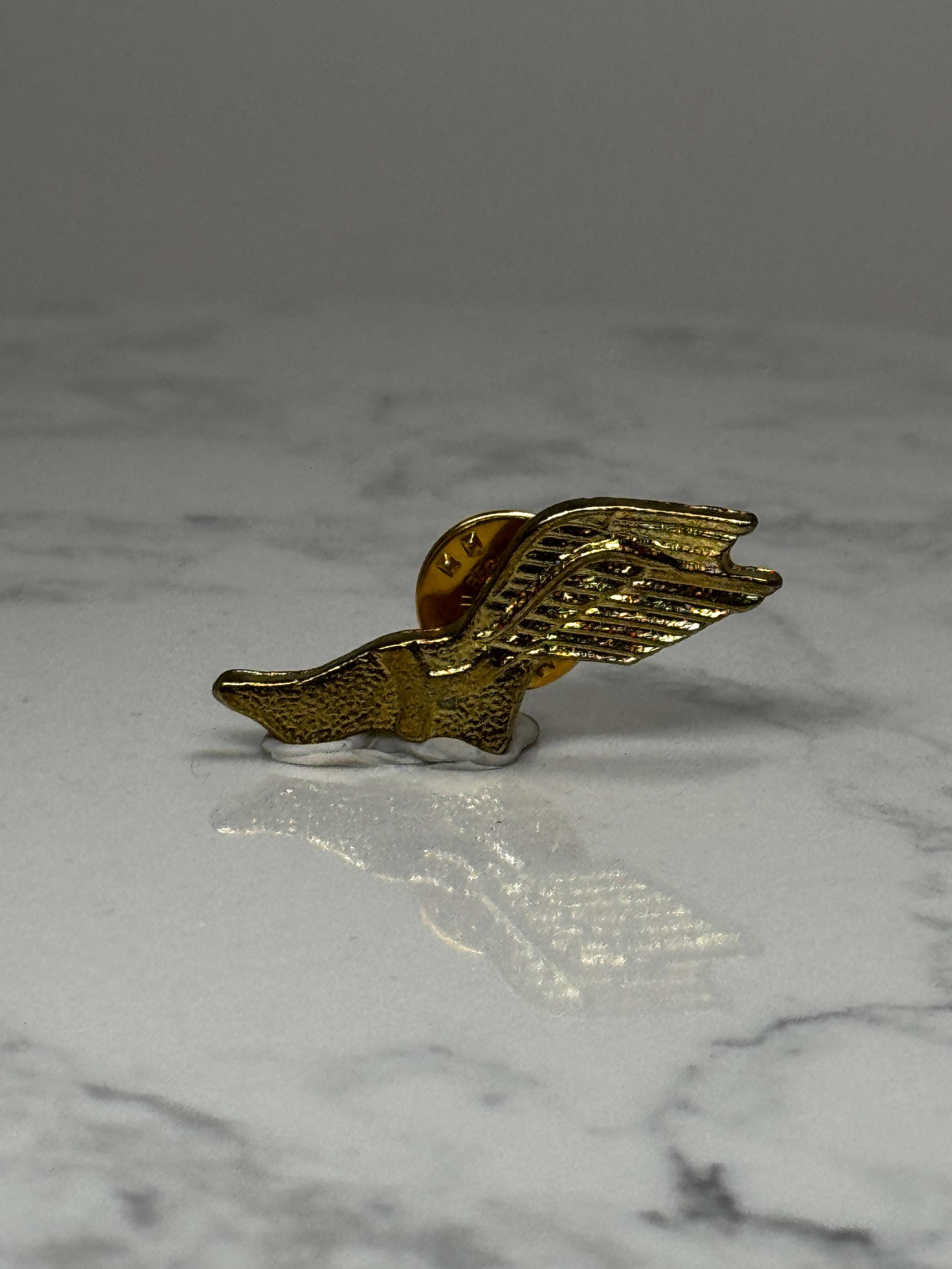 Vintage Winged Running Shoe Pin Track and Field Athletic Lapel Pin