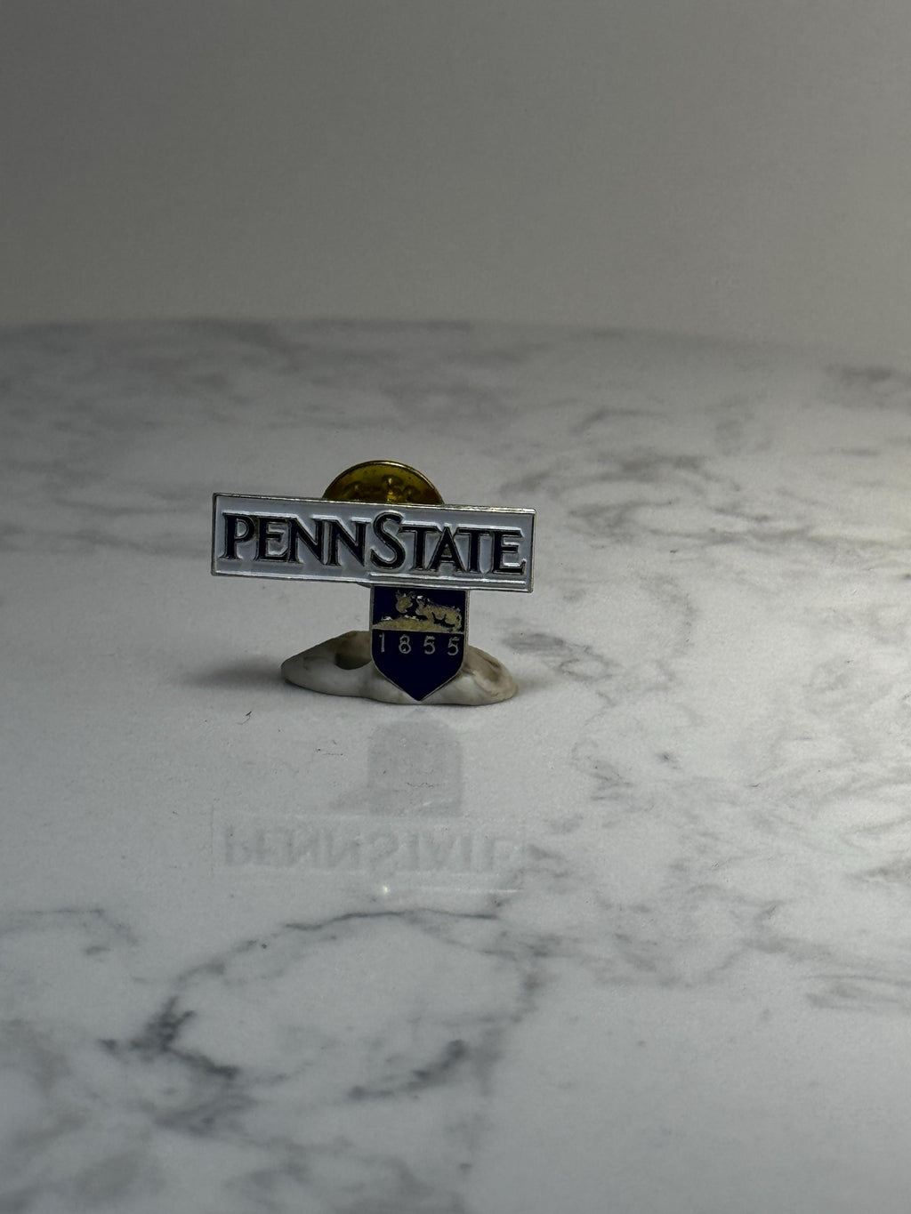 Penn State Shield Lapel Pin: Blue & Silver Enamel - College Accessory